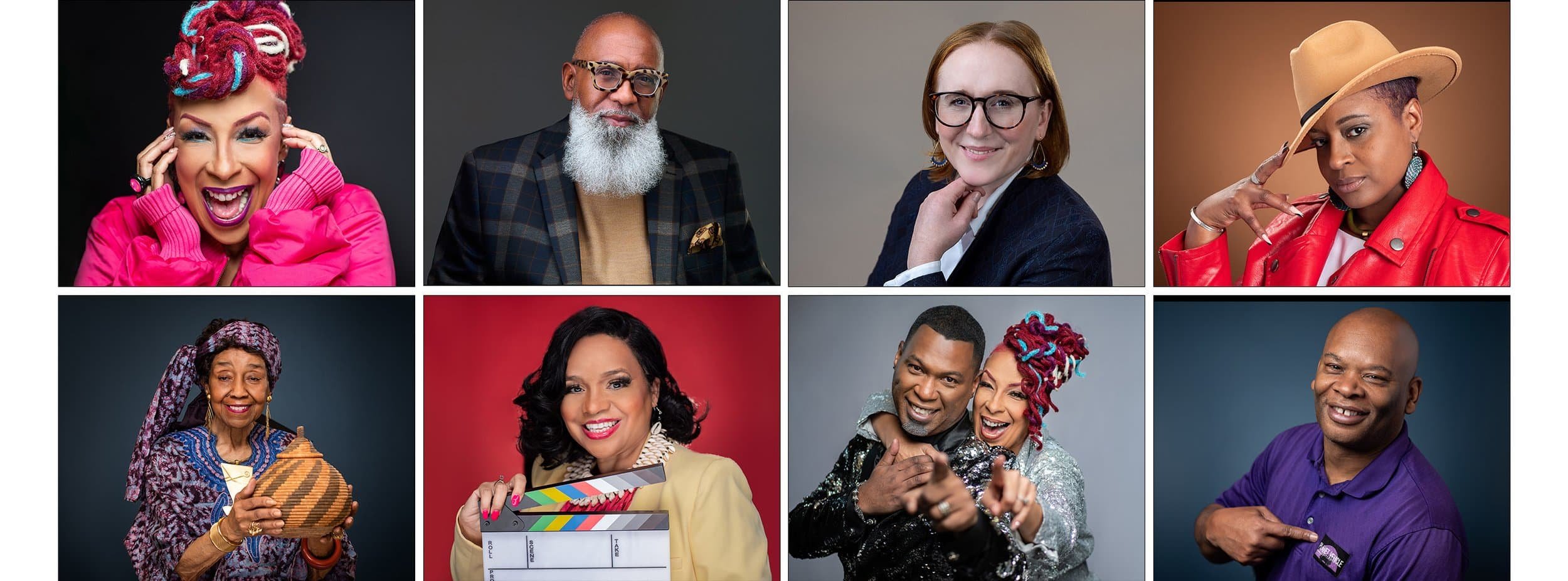 Collage of headshots and personal branding images from HeadshotPIX