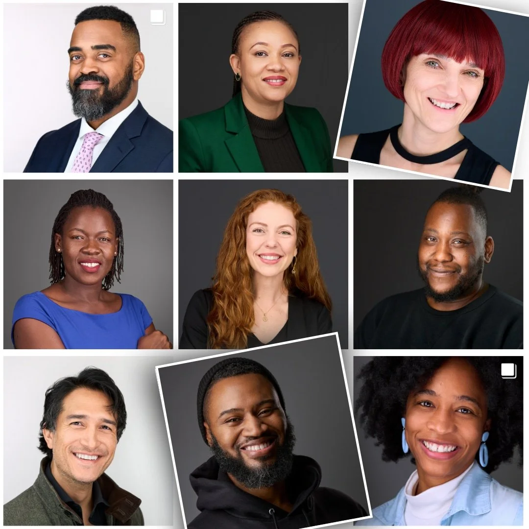 a collage of corporate headshots