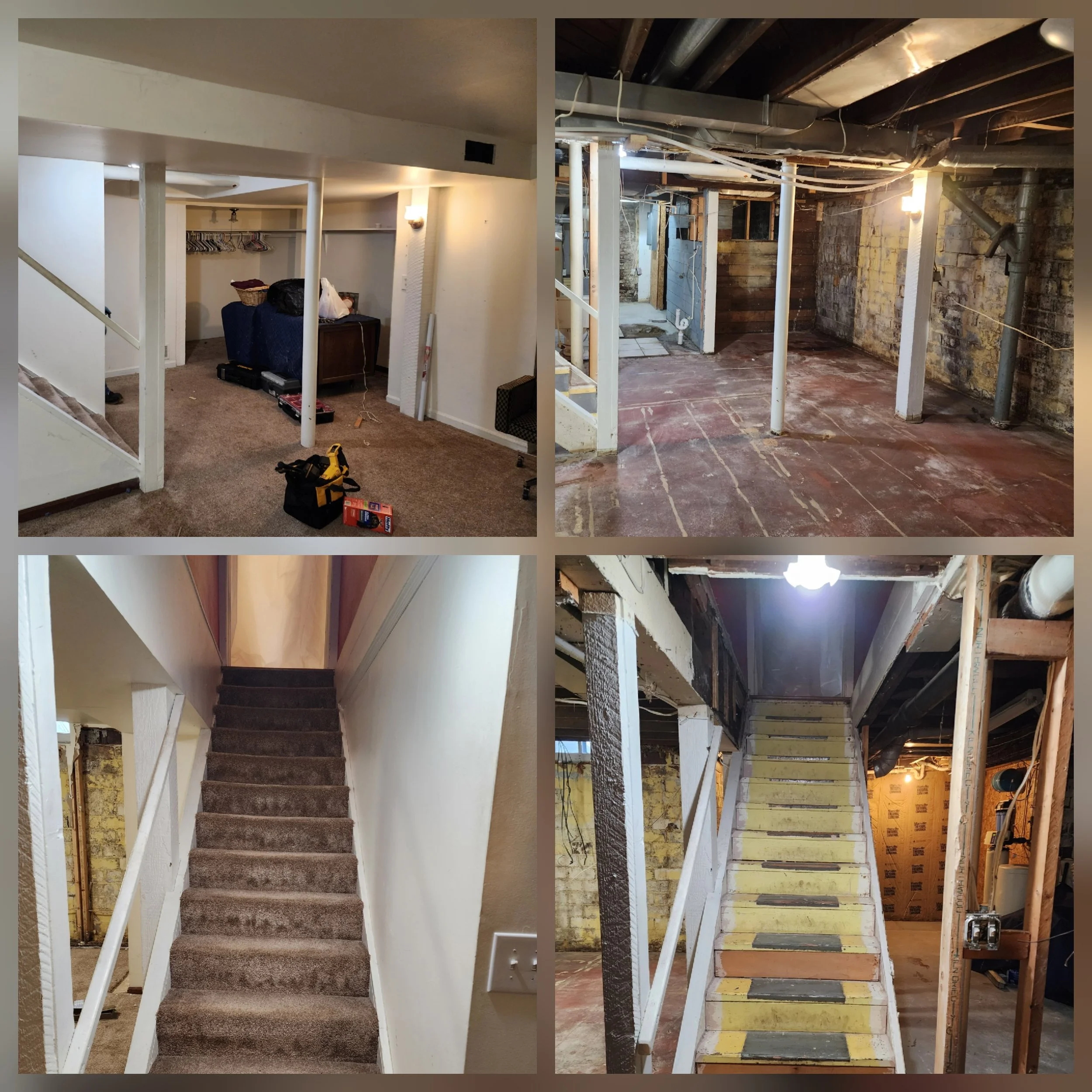 Basement Demolition Before & After