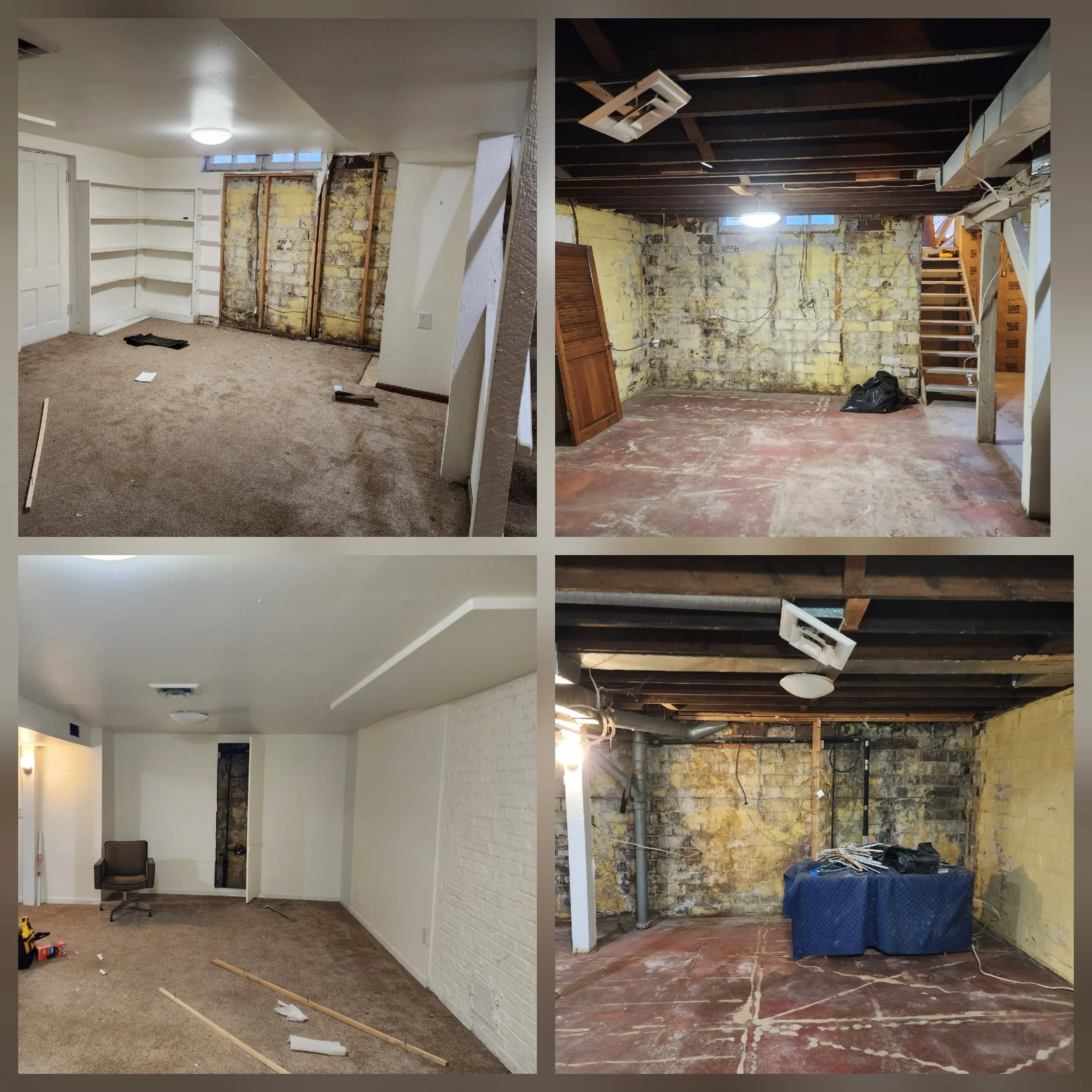 Basement Demolition Before & After