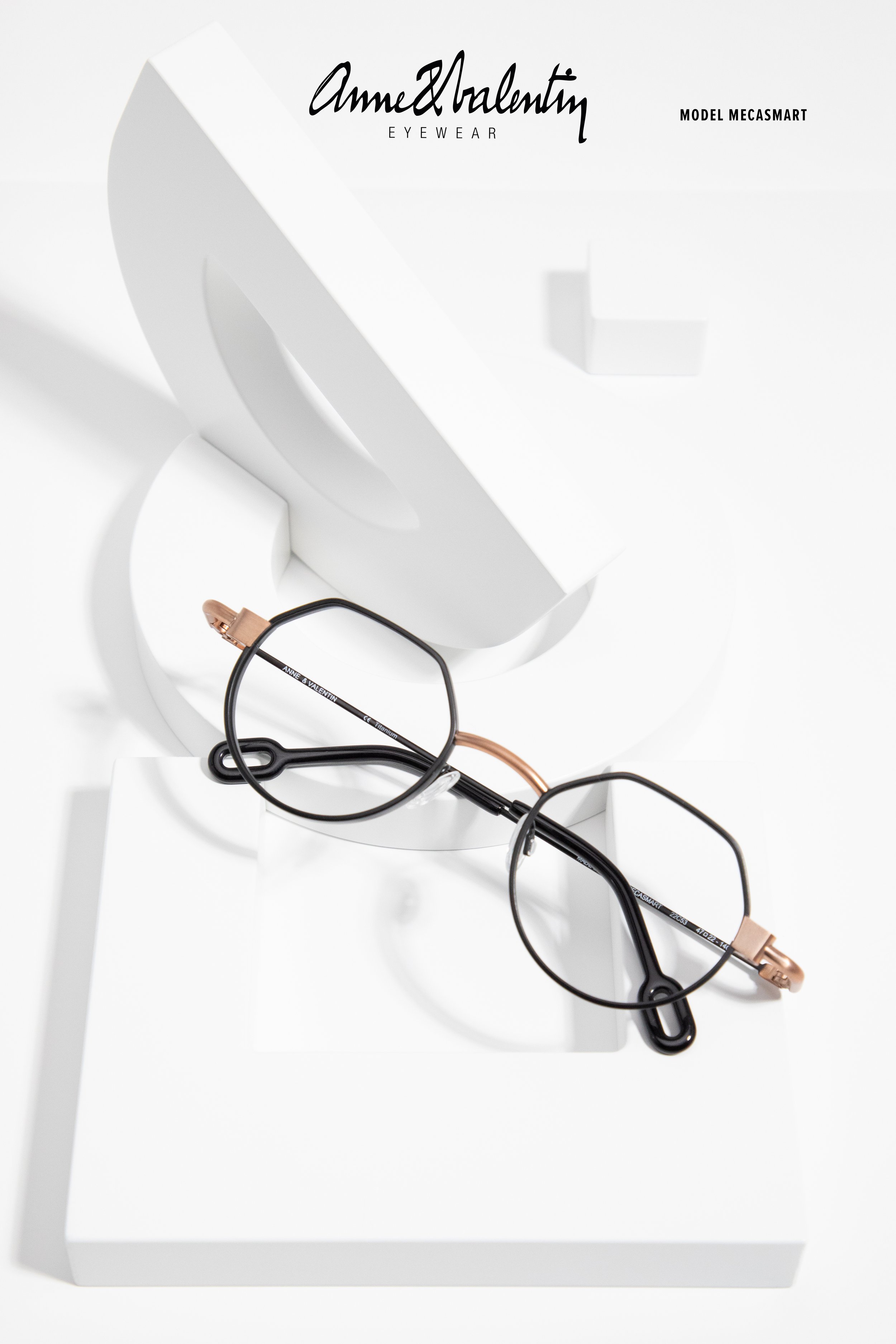 Anne and Valentin Eyewear at Loom Optical | Torquay Eye Care | Mecasmart model