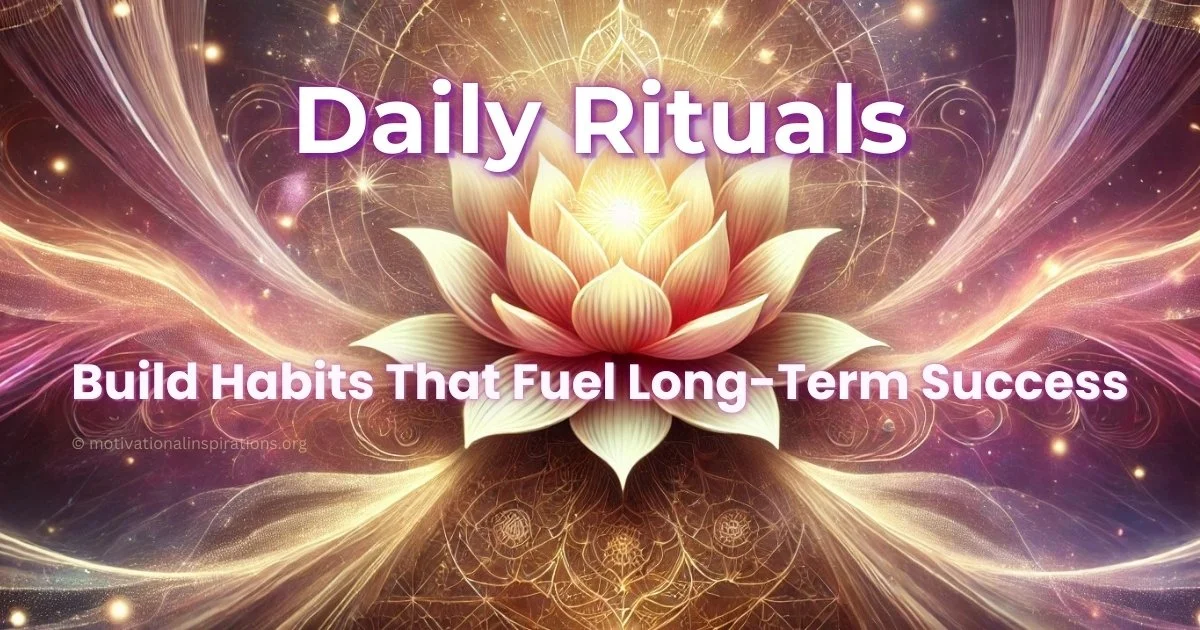 Daily Rituals and Their Impact on Long-Term Success