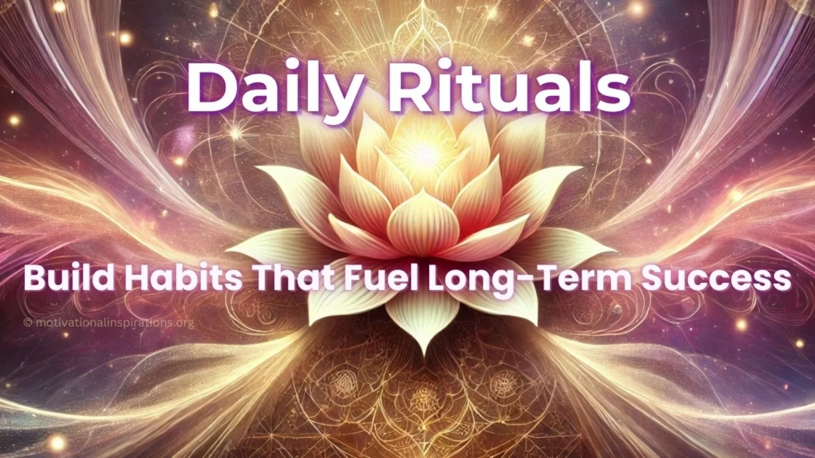 Daily Rituals and Their Impact on Long-Term Success