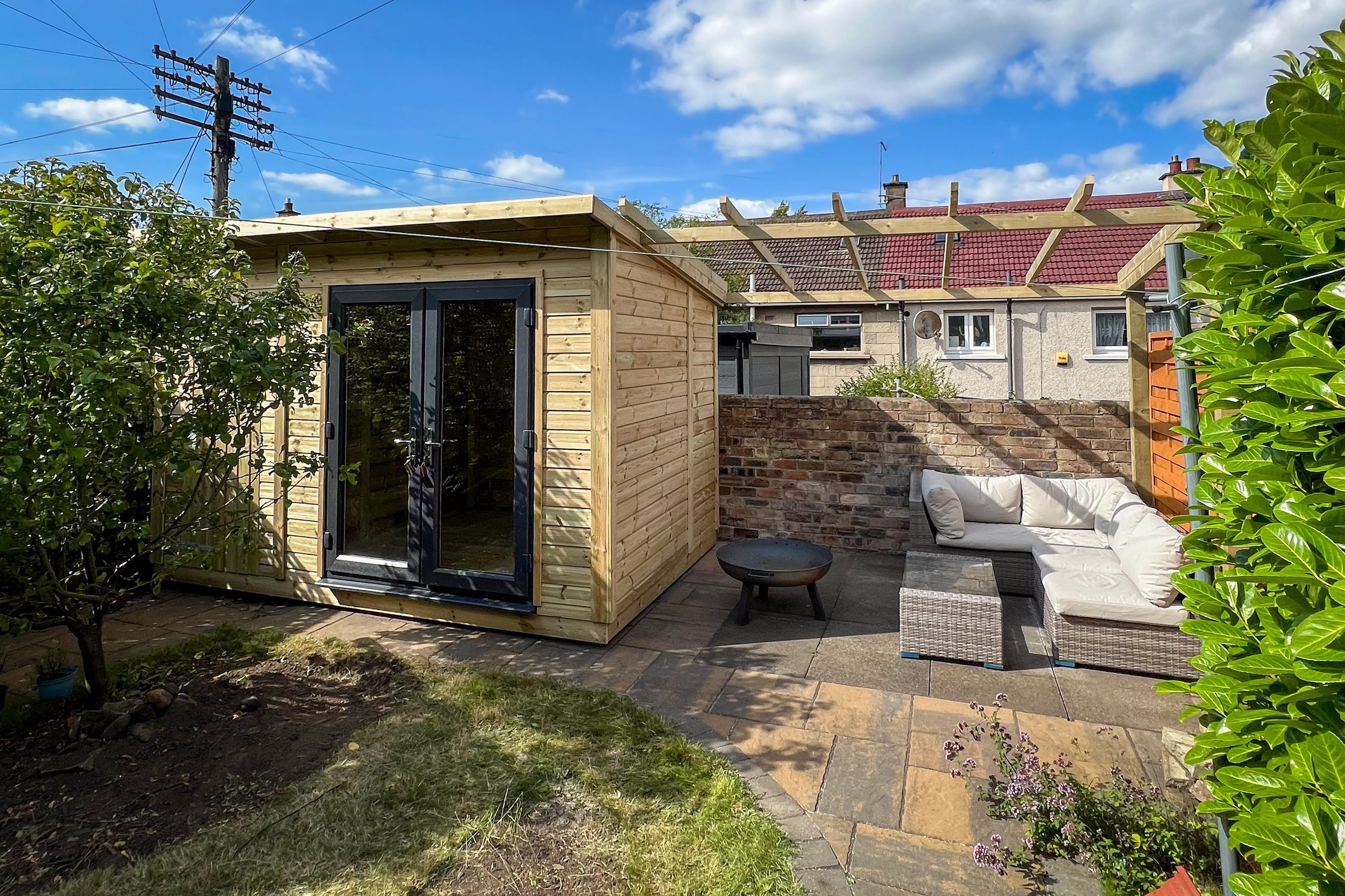 8 by 12 Pent and Pergola — SDS Garden Buildings & Landscapes
