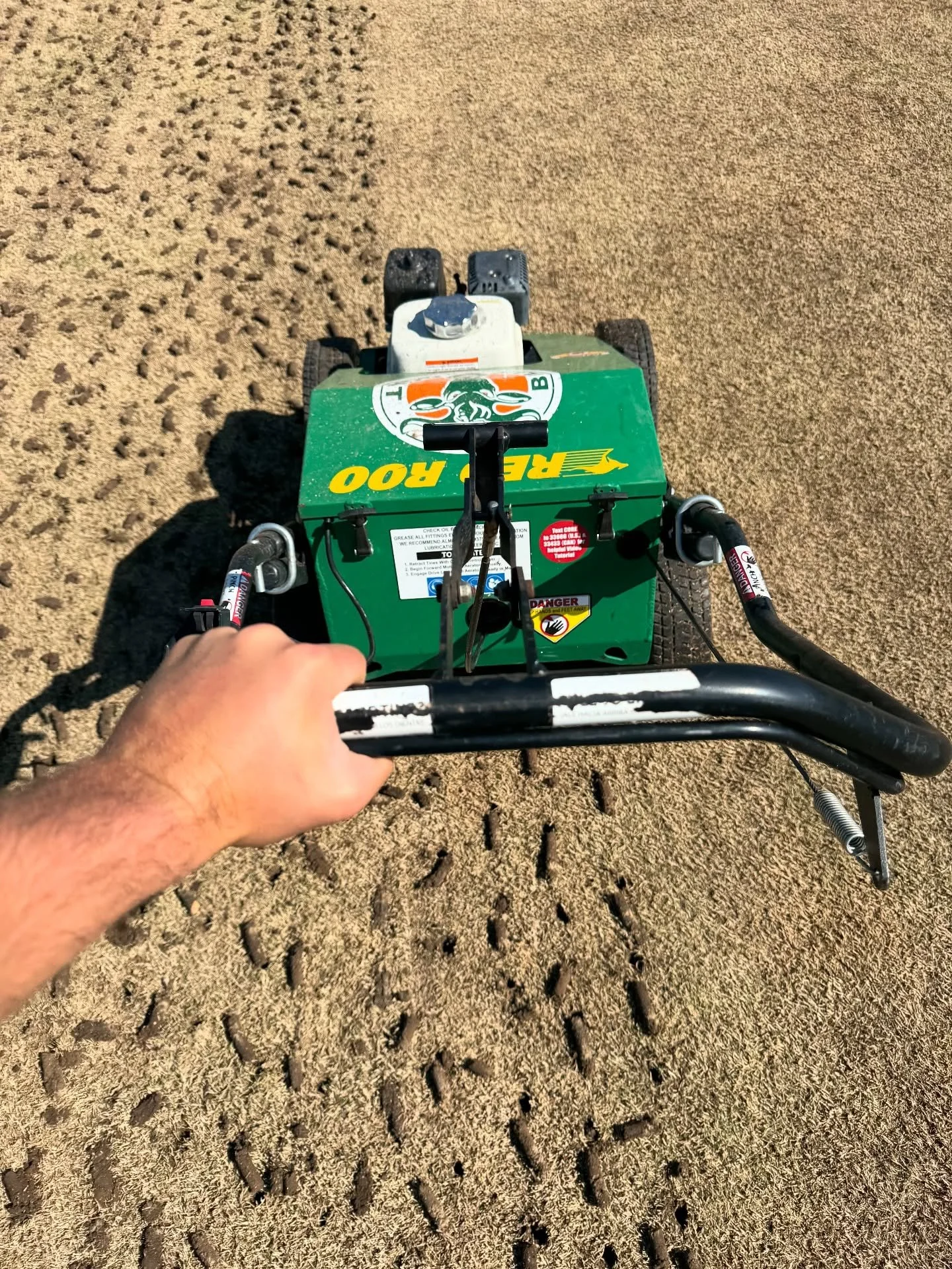 Does your lawn need aerating?
🌱 Core aerating helps reduce compaction, allows air, water &amp; nutrients reach the roots for healthier, greener grass.🌞 

Reach out to us via DM or on 0419220973!

#LawnCare #CoreAeration