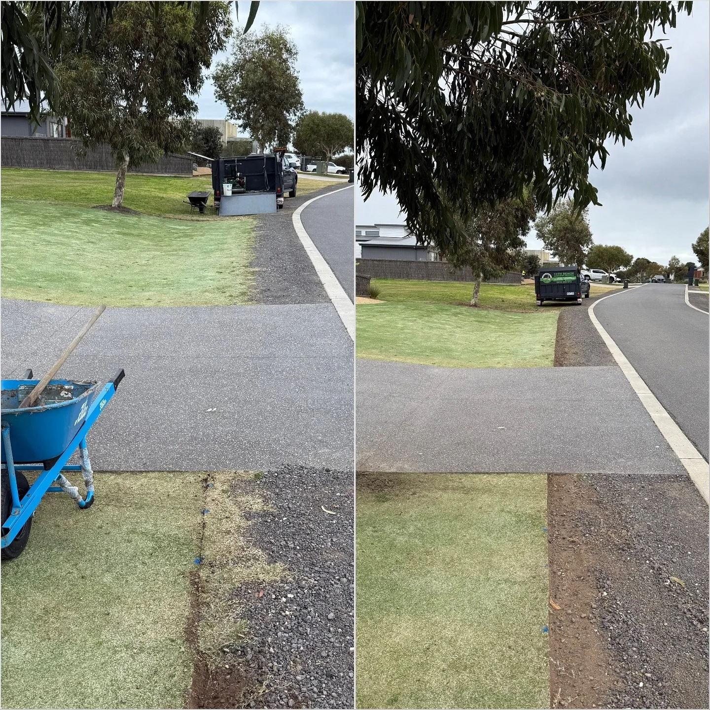 🪏 Transform your lawn with a crisp edge cleanup! 

✨ Why it&rsquo;s a game-changer:
&bull;  Low maintenance: Keeps your lawn tidy with less effort.
&bull;  Cleaner look: Fewer rocks and debris on your grass.
&bull;  Instant curb appeal: Sharp edges 