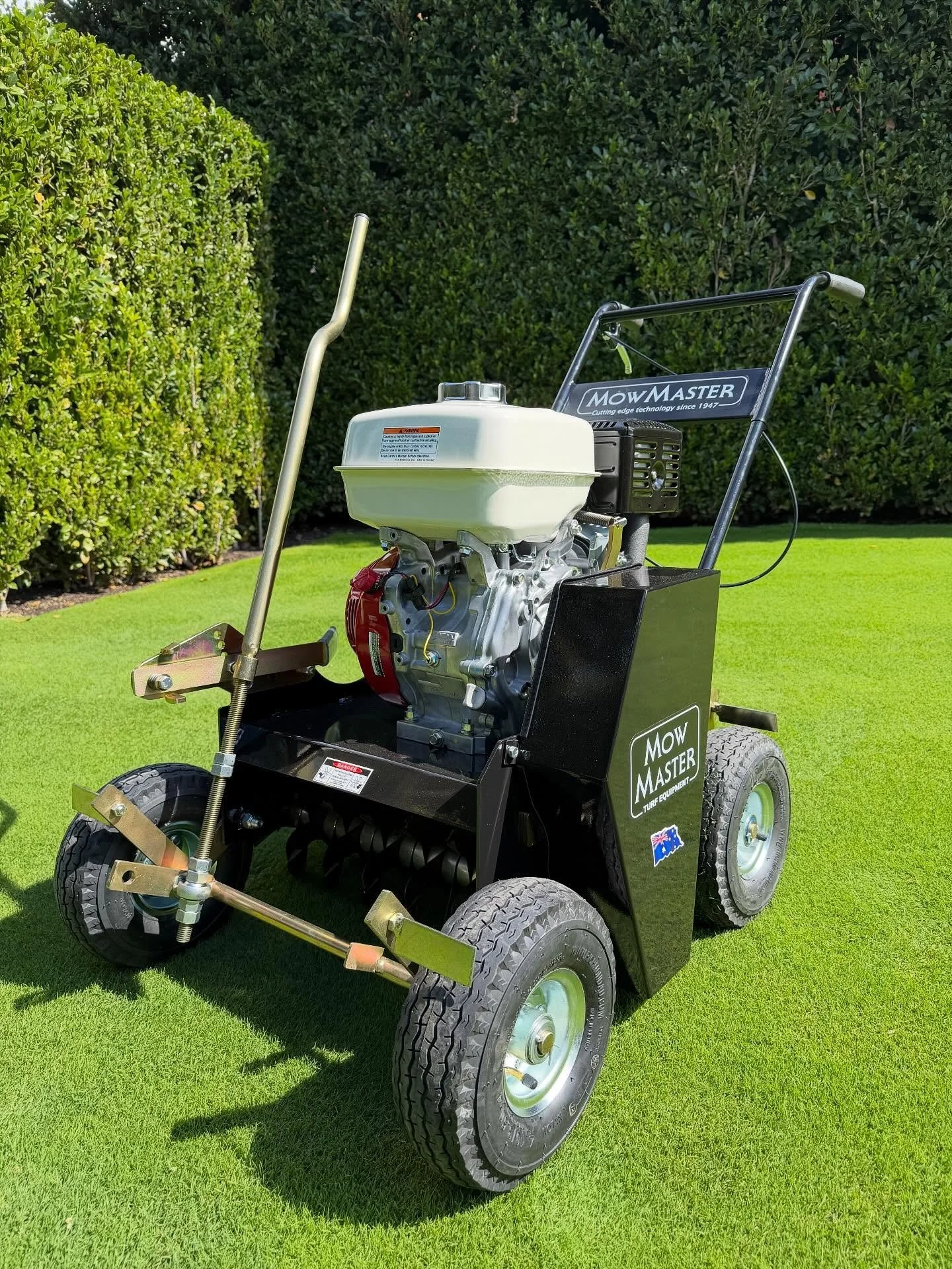 Excited to welcome the Mow Master Scarifier to our fleet! 🚜

This beast is a game changer for turf renovations, its heavy duty build let us tackle deep cuts in one pass. 

@mowmaster_turfequipment