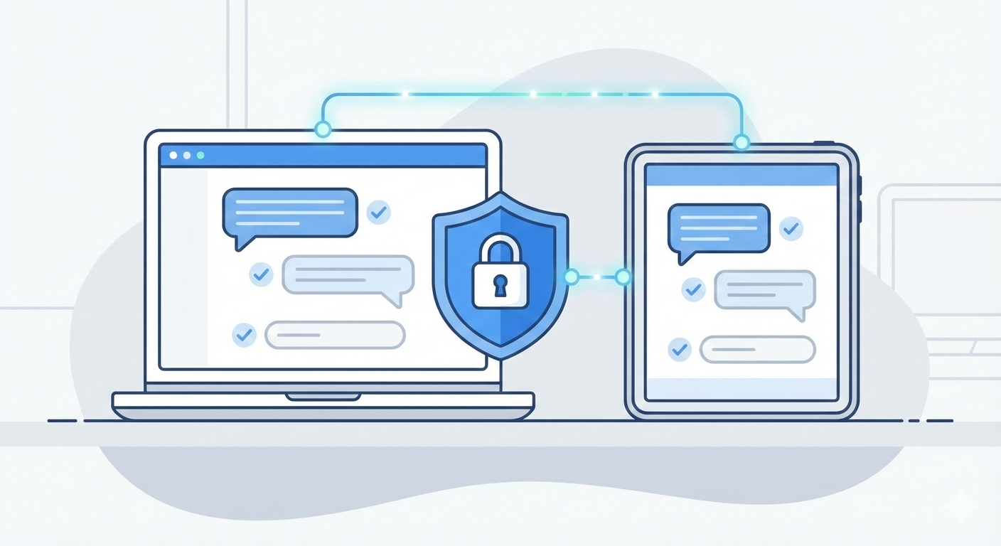 Kuvituskuva, jossa lukko ja tietokoneita