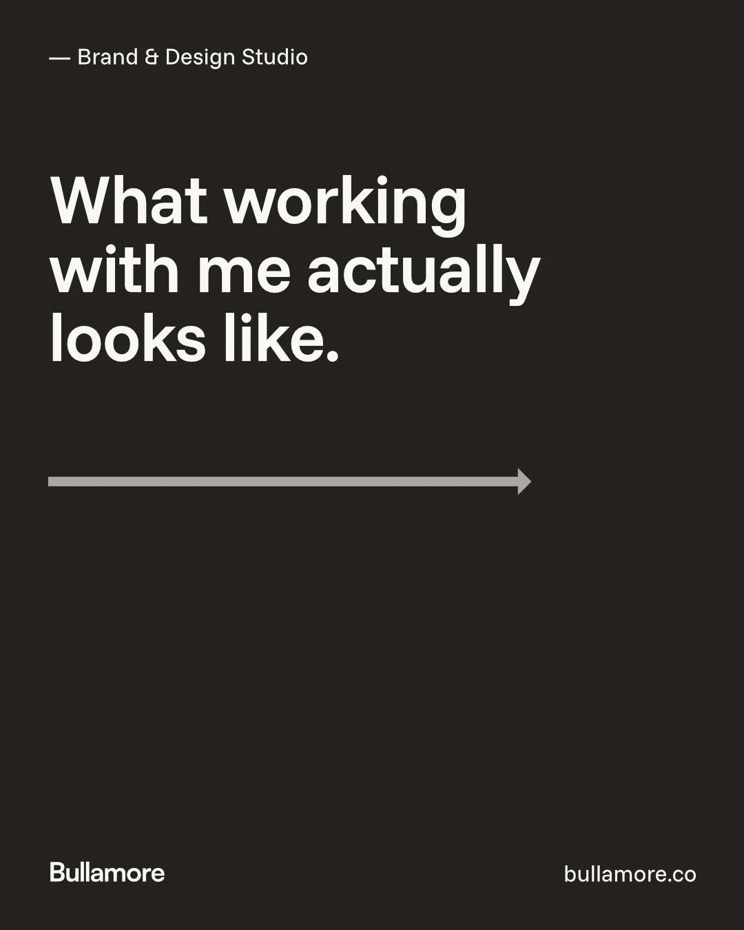 A lot of studios grow by adding layers. Account managers, project leads, junior designers passing work up the chain.

I went the other way. It's just me. Every brief, every decision, every file, one person from start to finish.

When a project needs 