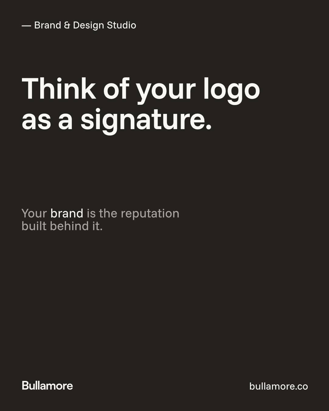 Easy to confuse the two. A logo's just a mark, it takes seconds to notice. A brand is everything that mark has come to mean, built up over every interaction someone's had with the business.

You can commission a logo in a week. You can't shortcut the