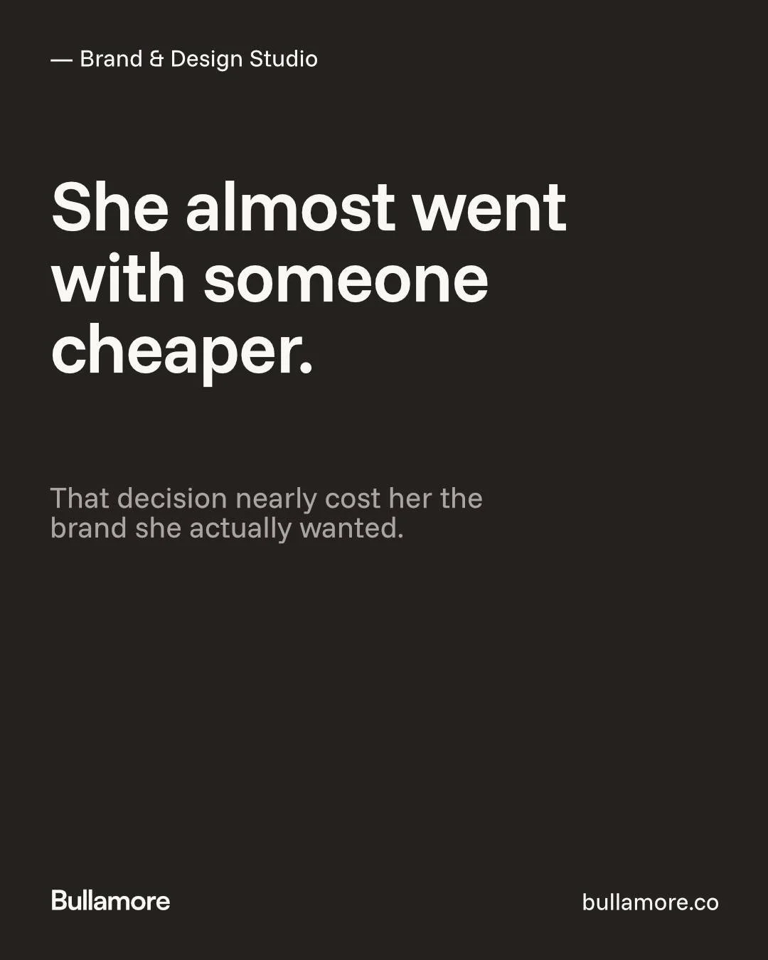 Joanne went with a cheaper option for her branding first. That's a normal decision, price often wins early on.

Later I spotted her new logo in a Facebook post. It was full of errors. I had her contact details from our first conversation, so I flagge