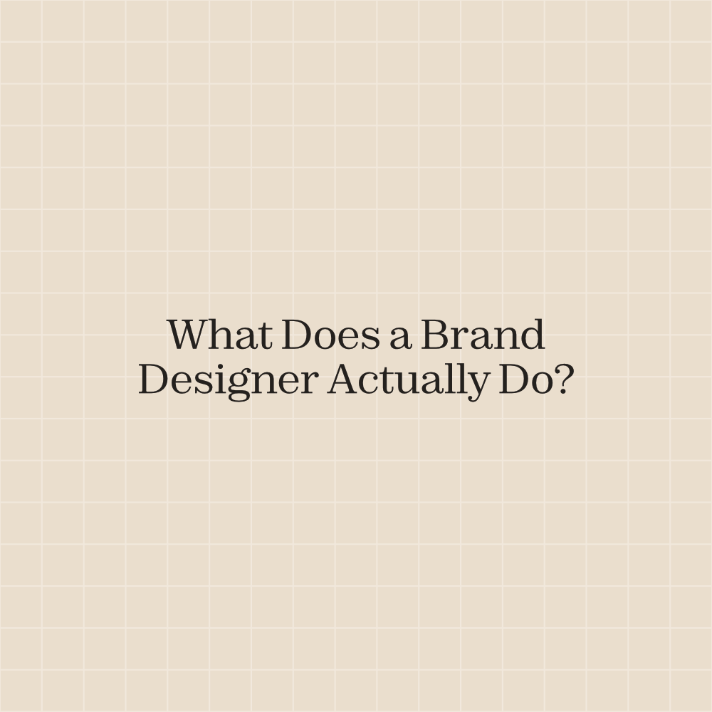 What Does a Brand Designer Actually Do?