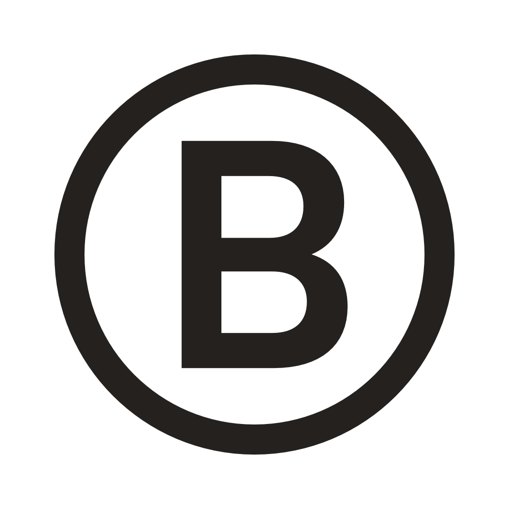 Letter B with a circle around it.
