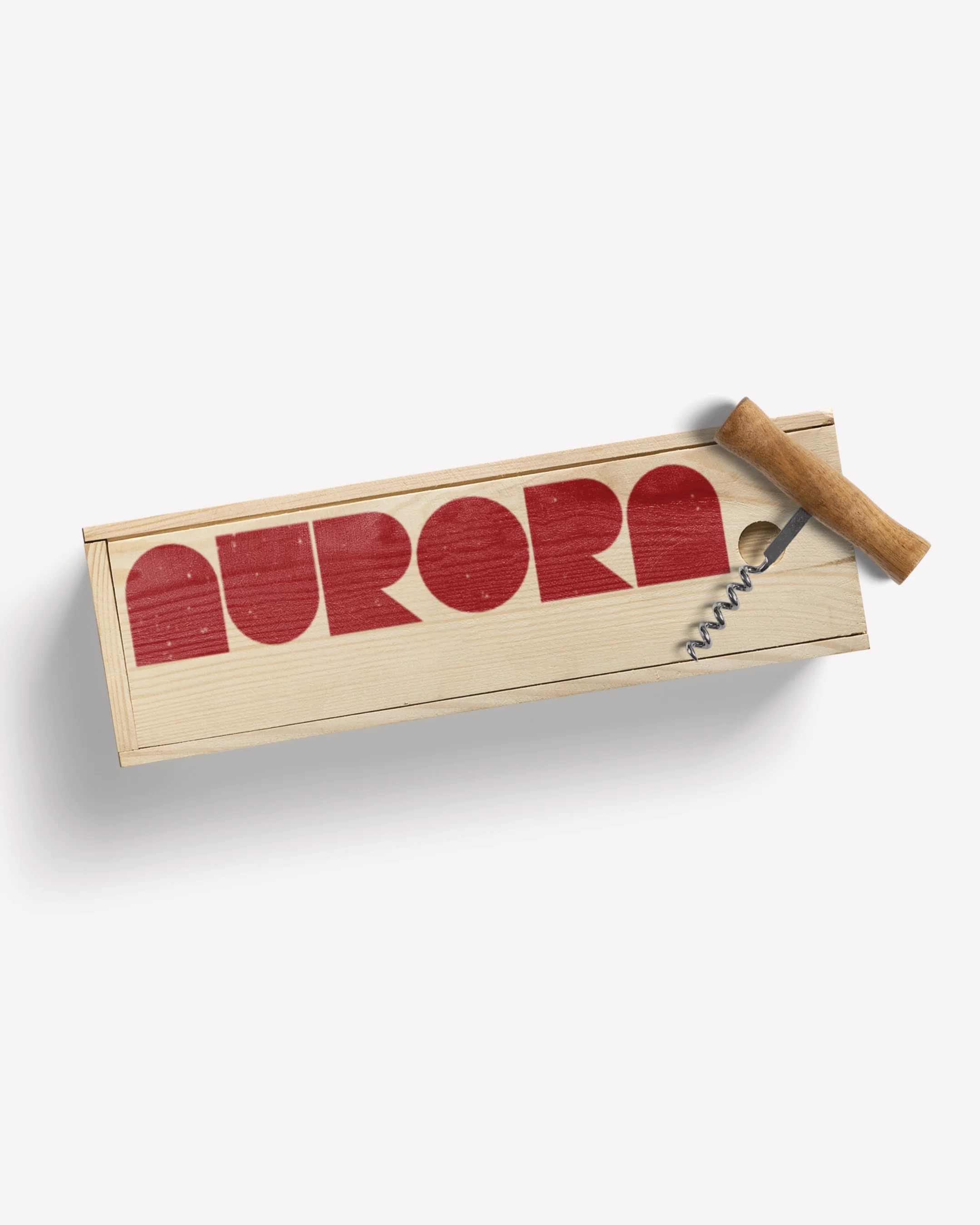 A wooden stamp with a handle, showing the red text 'DUROR' engraved on the rubber surface.
