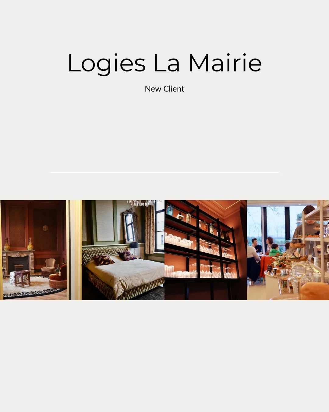 Met veel enthousiasme mag ik een nieuwe samenwerking aankondigen! ✨

Vanaf nu werk ik samen met @logieslamairie_ 
Een unieke plek met enorm veel charme.