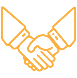 Illustration of a handshake icon