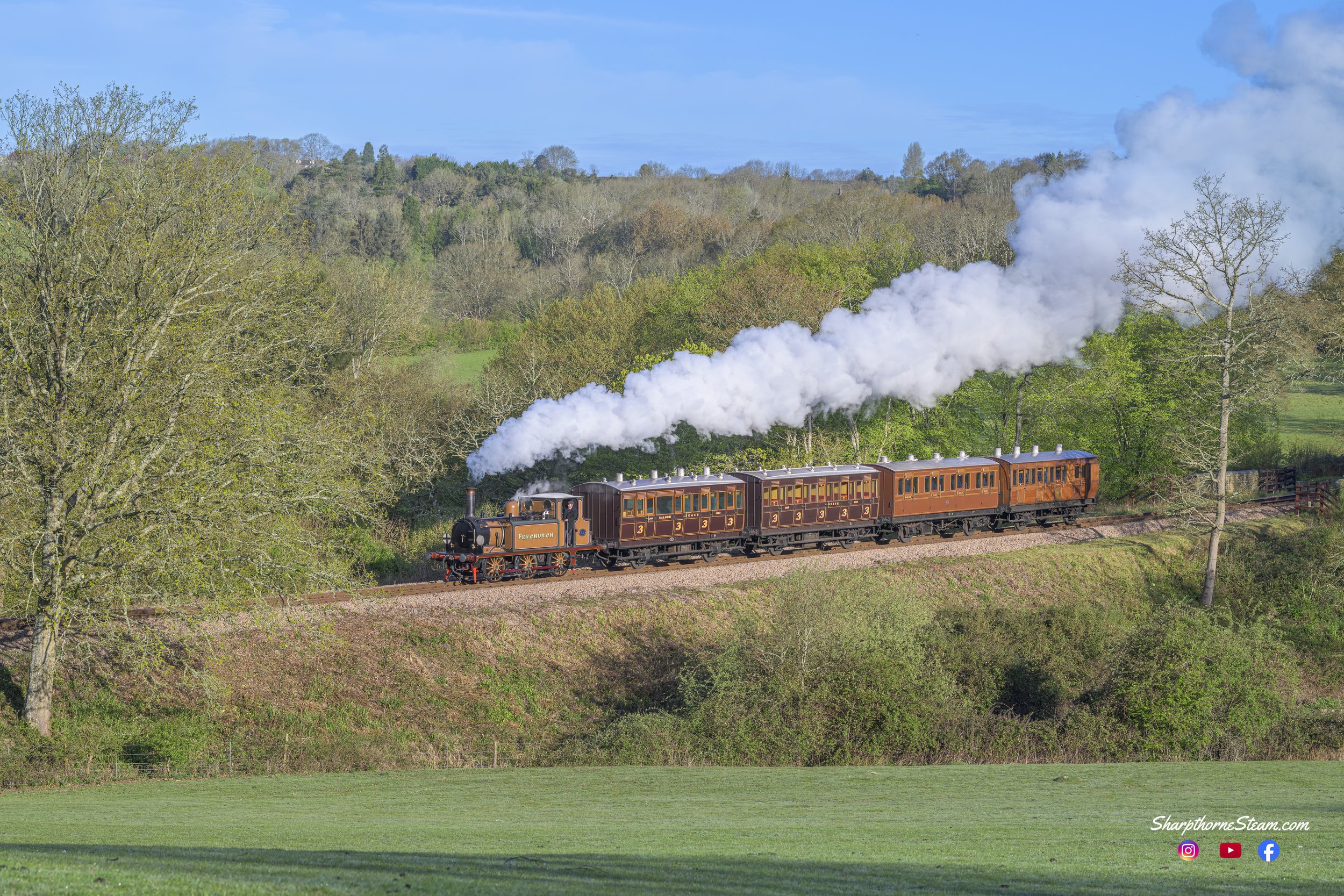 Countryside Terrier - No72 is seen at Vaux End on a cool spring morning.