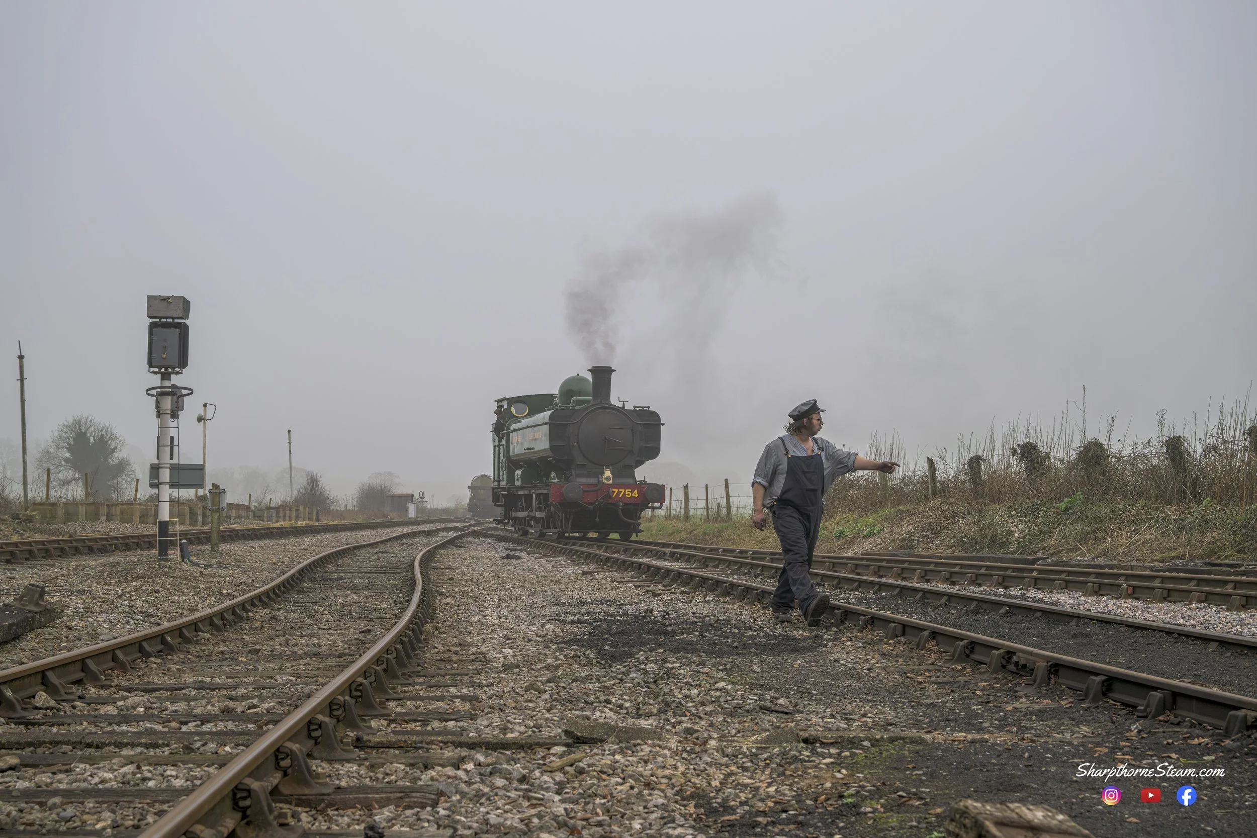 Stabling Up - No7754 is stabled for the night after a photographic charter.