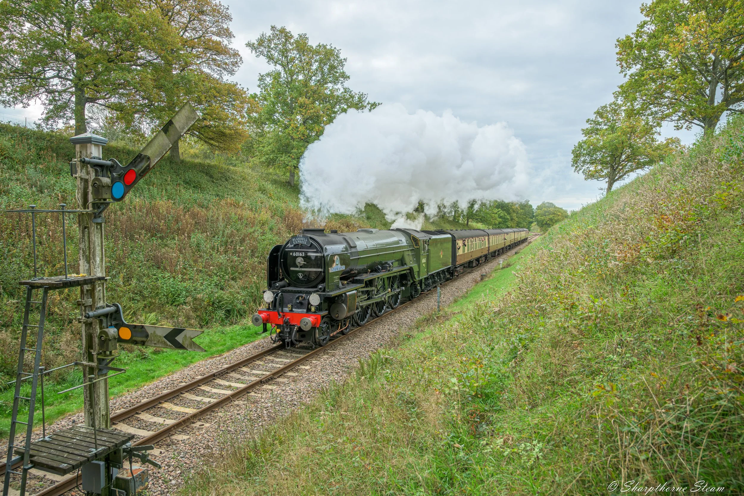 Speed Run - No60163 has the road with an express run on the Saturday morning.