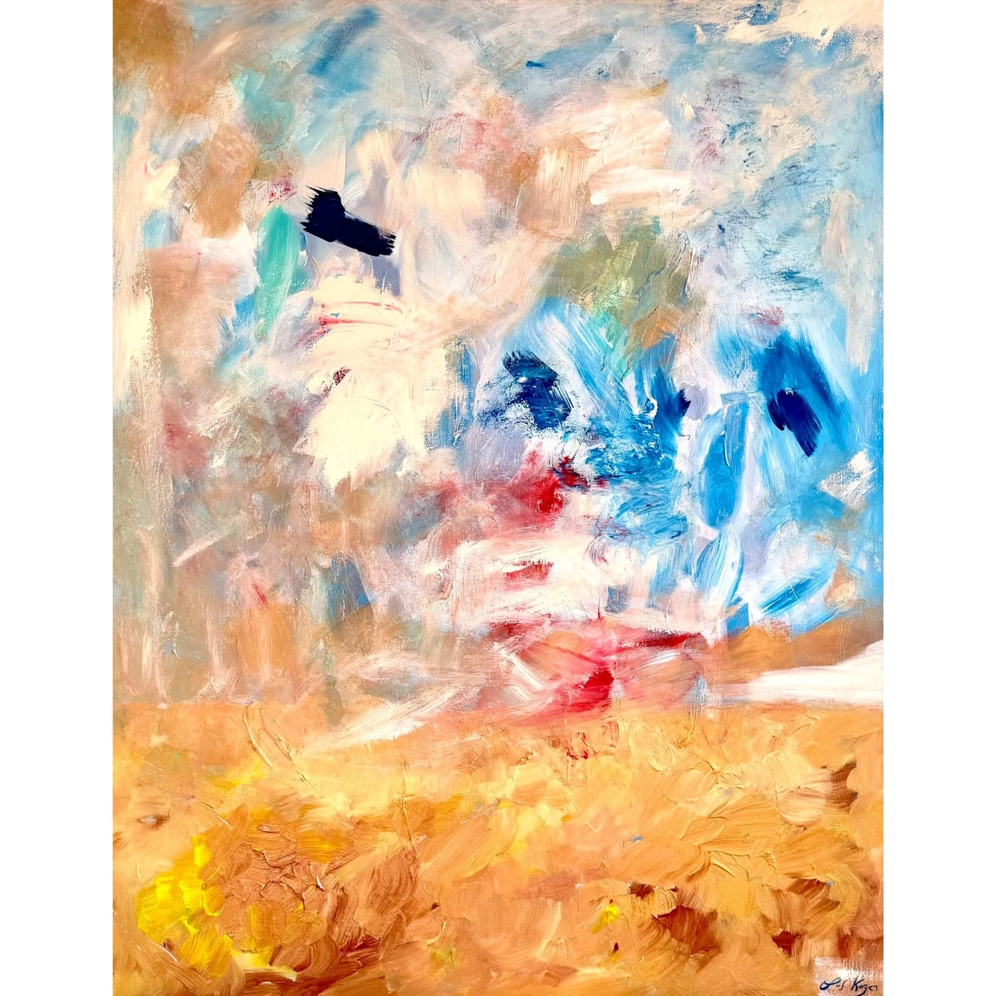 Free Field | 2026, acrylic on linen | 100 x 80 cm