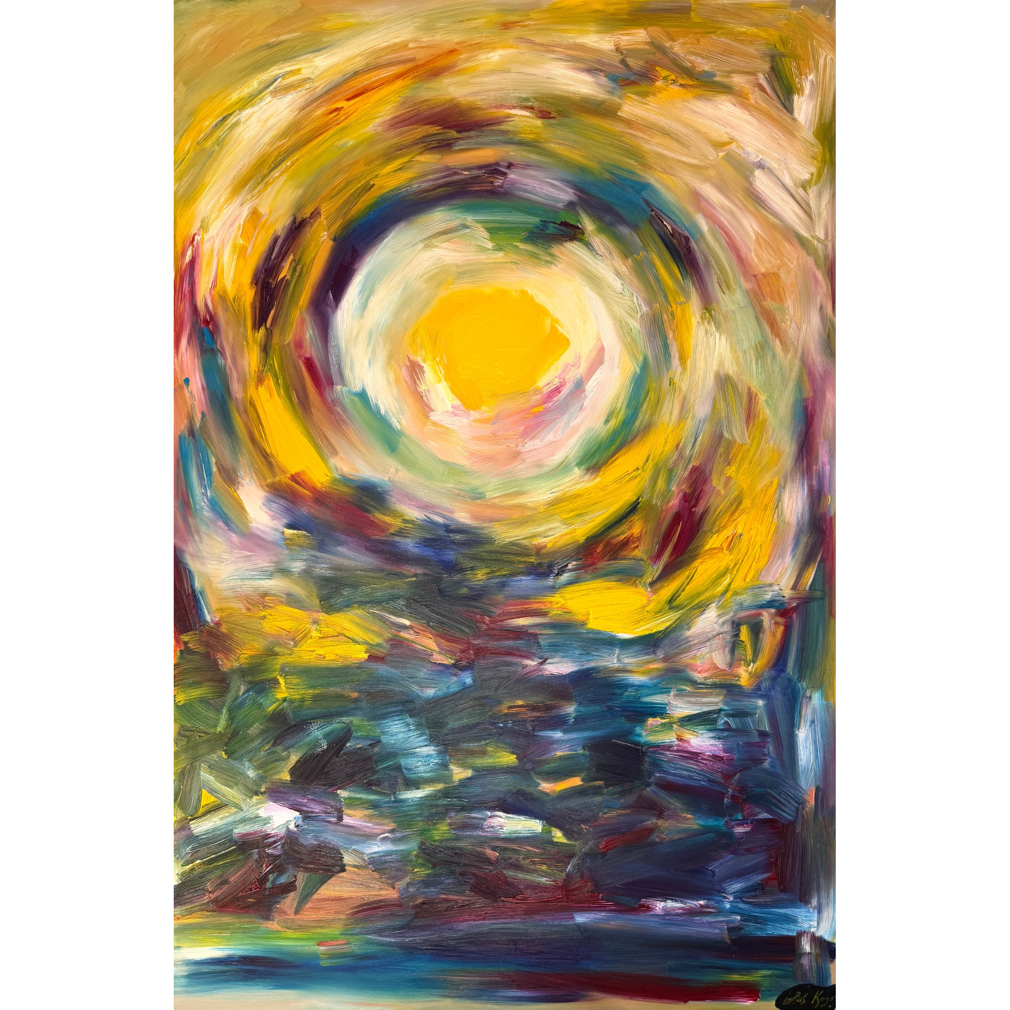 Guiding Your Night | 2025, oil on linen | 150 x 100 cm