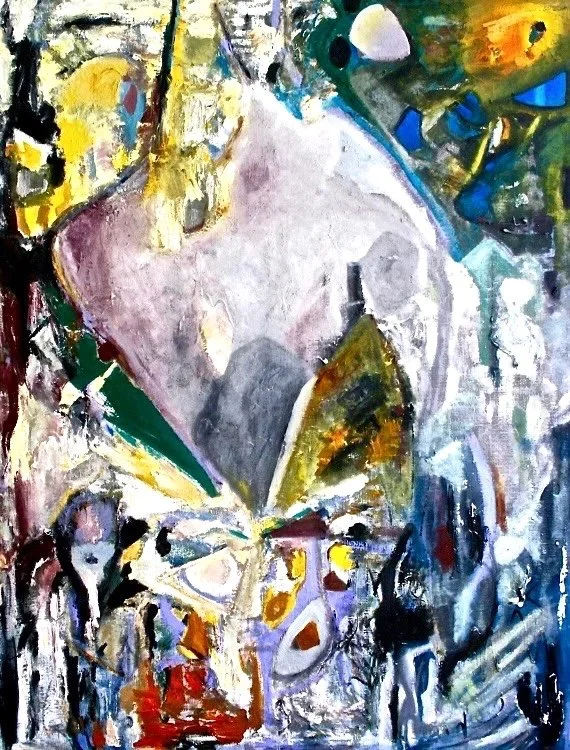 Egg-timer Butterfly. 2016, oil on canvas, 186 x 144 cm.