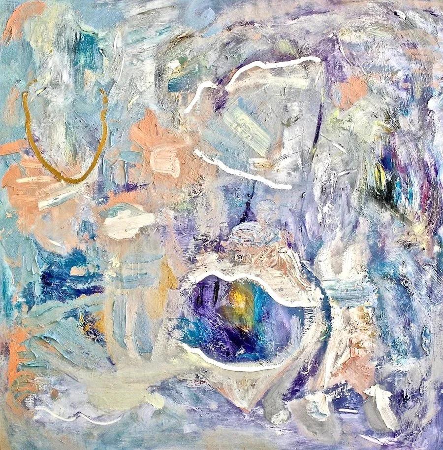 Signs Of Sea. 2016, oil on canvas, 100 x 100 cm.