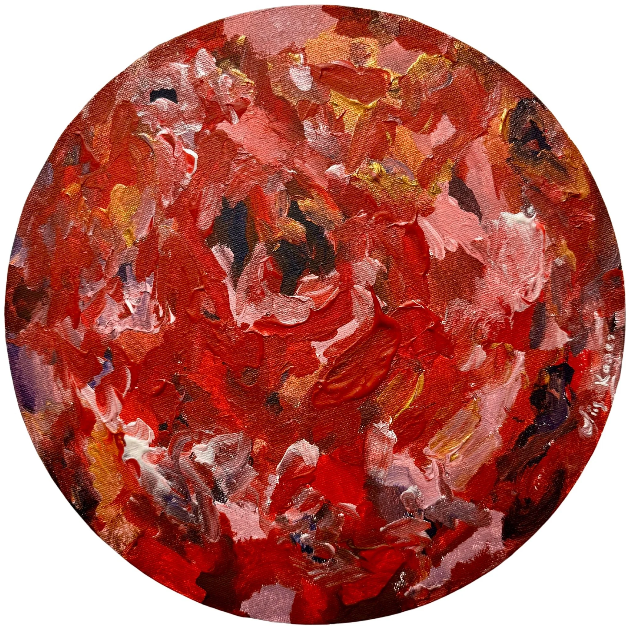 Heart Of Rose VI | 2024, acrylic on canvas | 30 x 30 cm