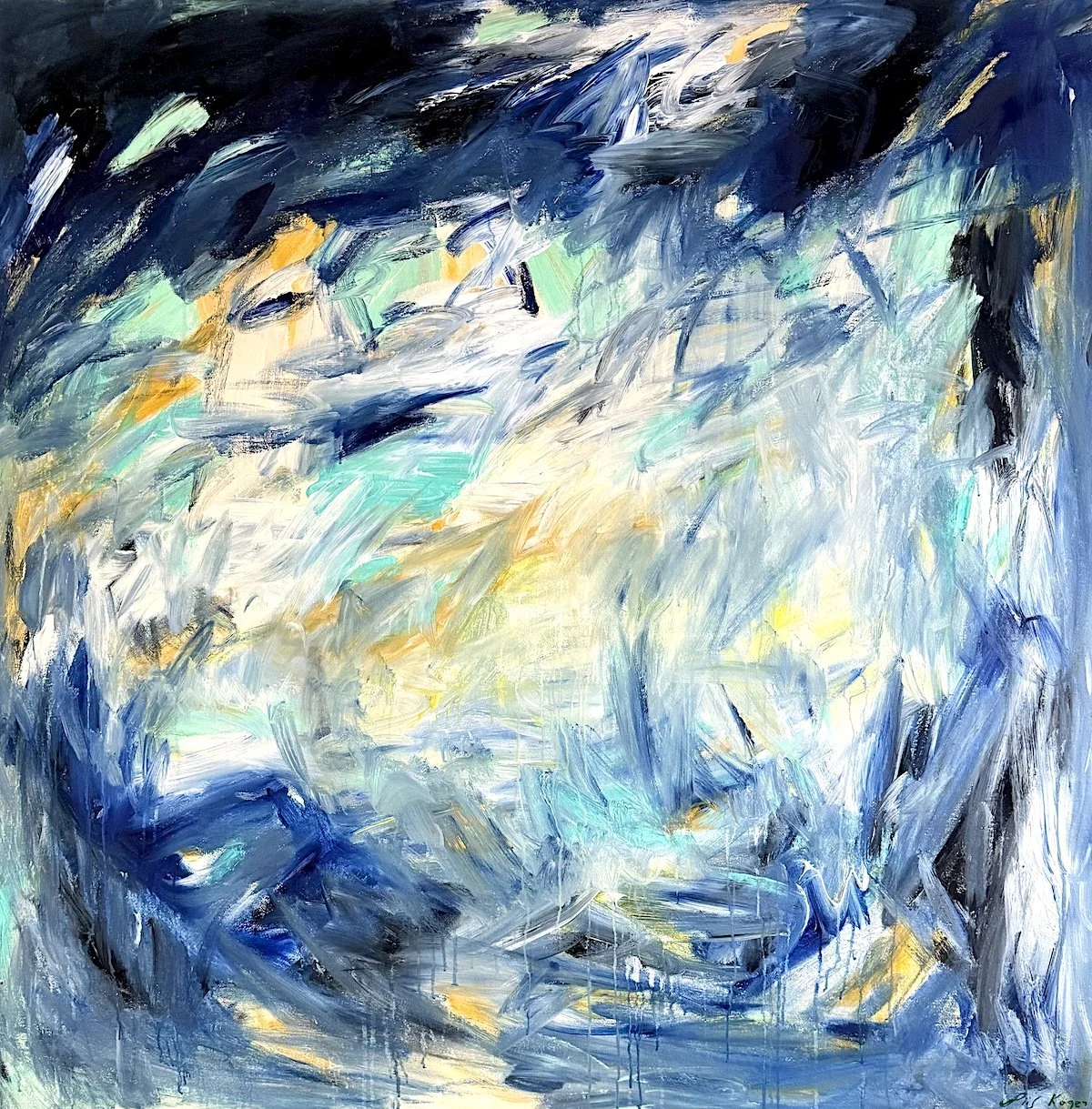 Rising From The Sea After The Storm | 2026, acrylic on canvas | 140 x 140 cm §
