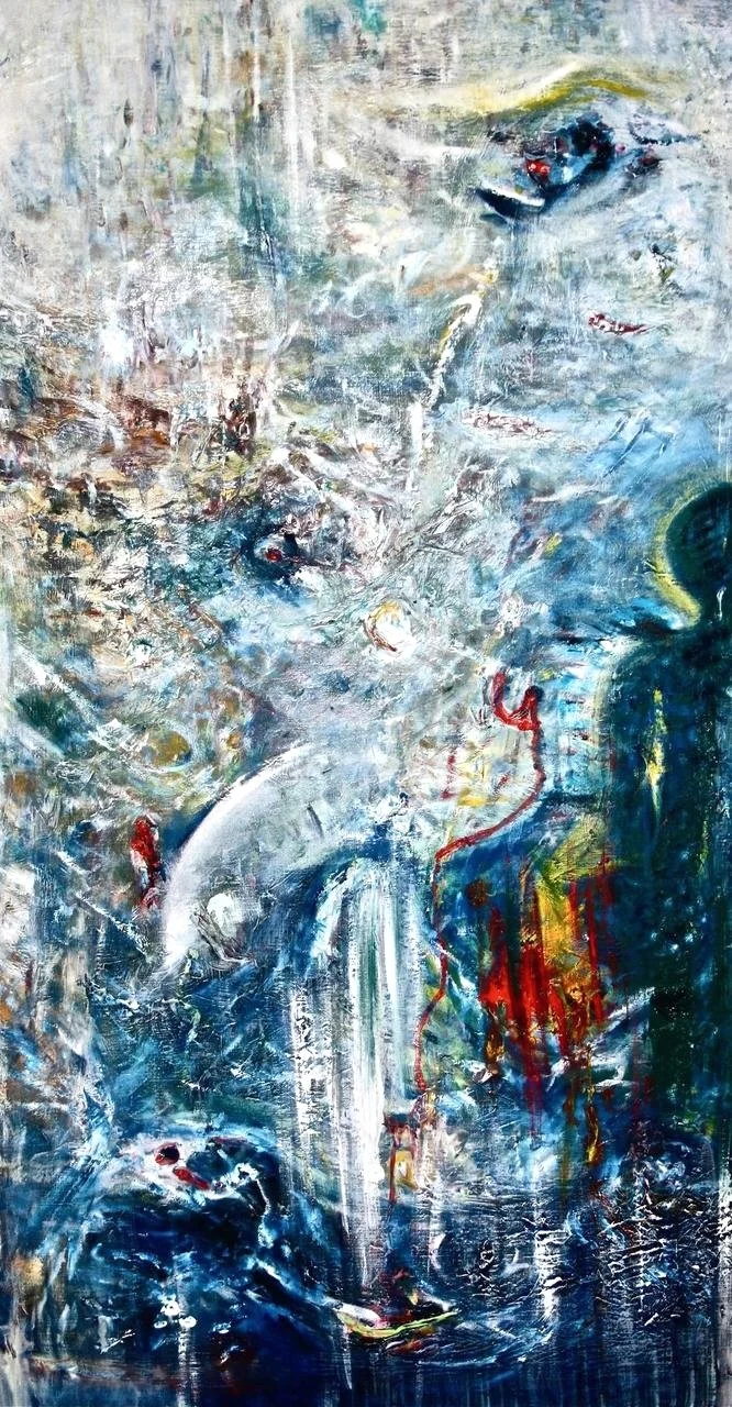 No Fade In Space. 2011, oil on canvas, 133 x 72 cm.