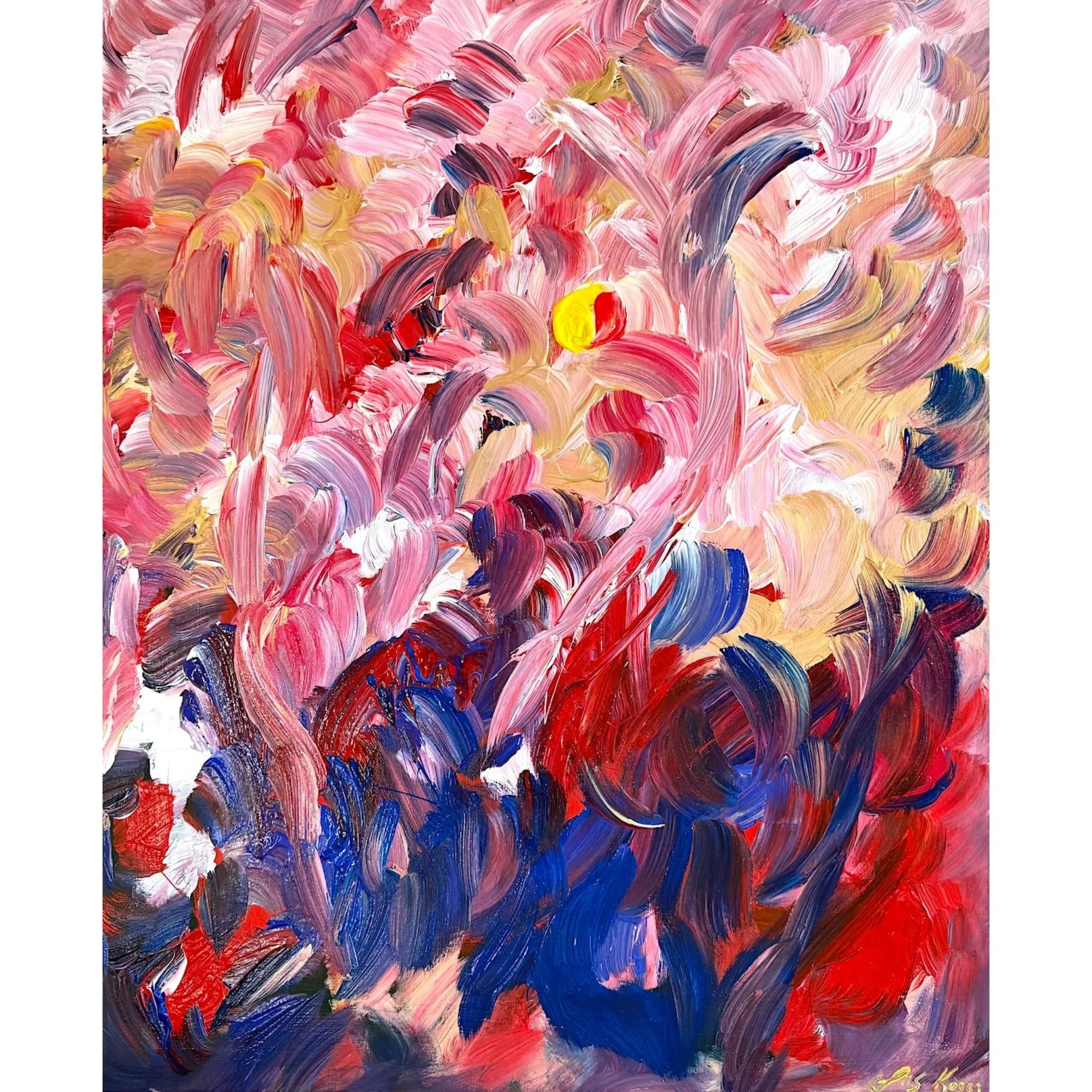 Lioness Evening Landscape | 2026, acrylic on canvas | 81 x 65 cm