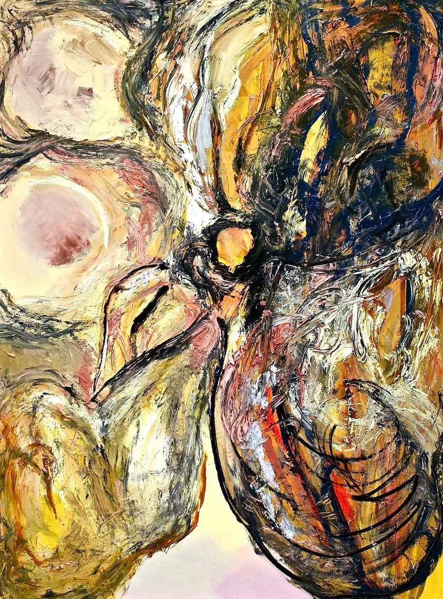 Sunflower Swan. 2018, oil on canvas, 120 x 90 cm.