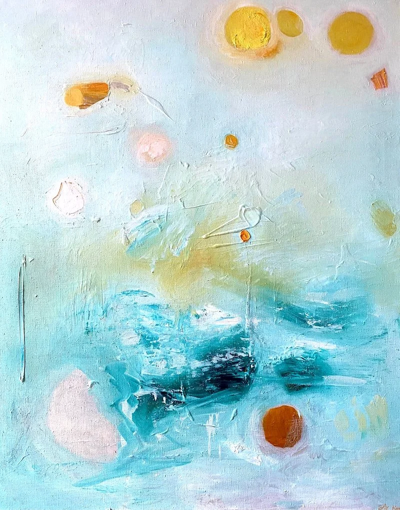 Feel Your Feelings. Heal. 2022, oil on canvas, 150 x 120 cm.