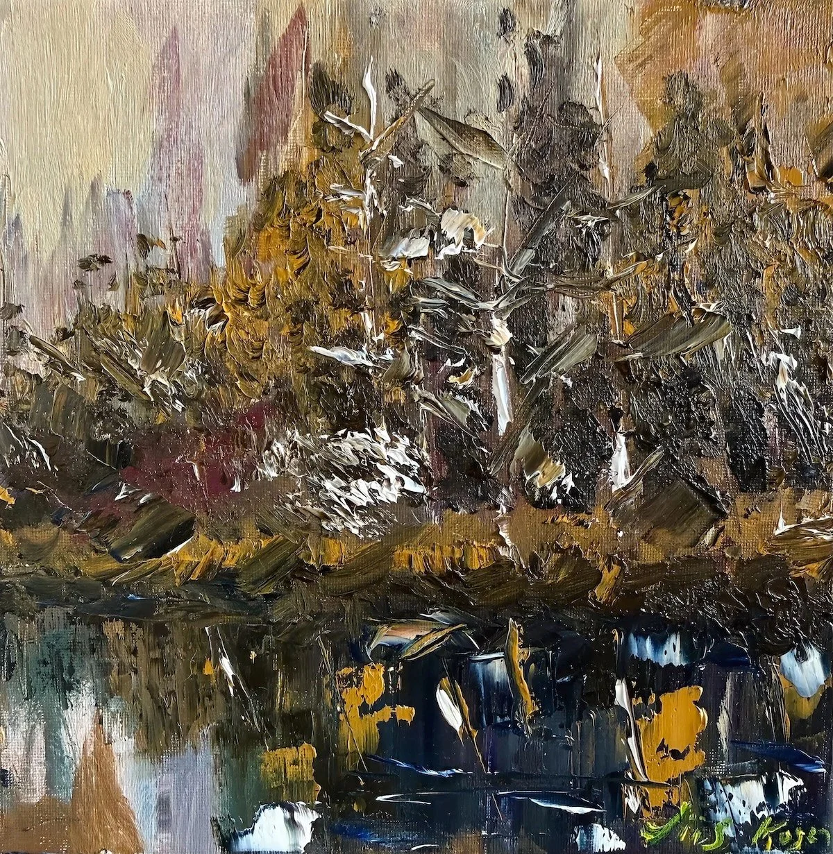 Emajõe unisel veerel. 2026, õli lõuendil, 20 x 20 cm.jpeg