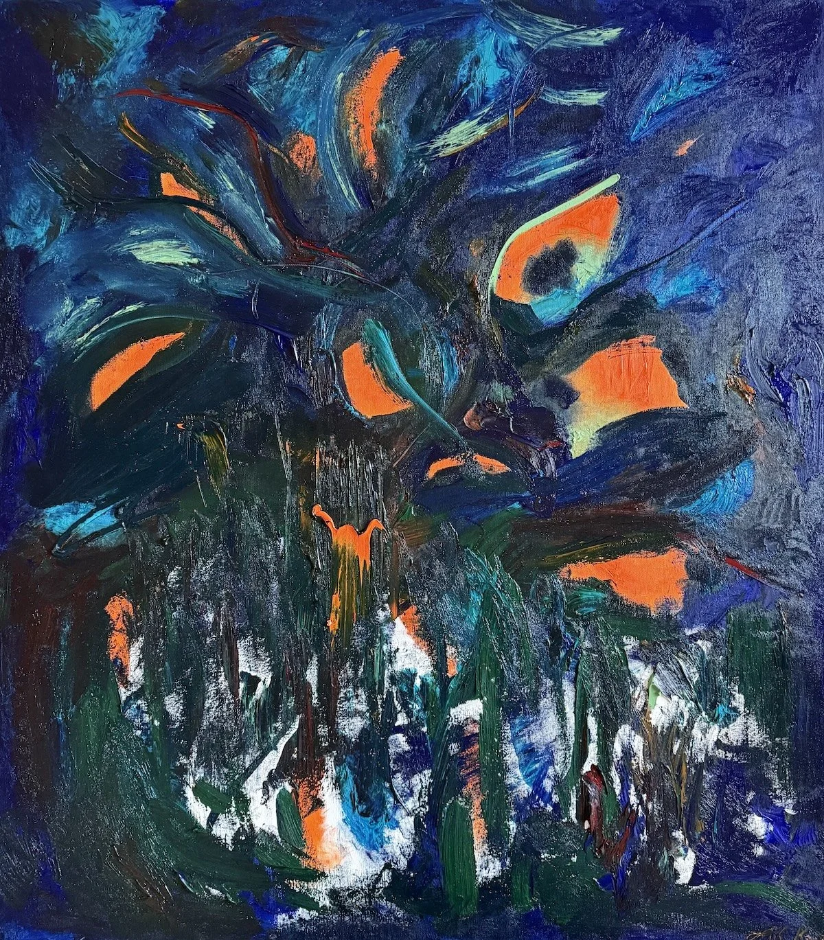 I Am The Power Source | 2025, oil on canvas | 90 x 80 cm