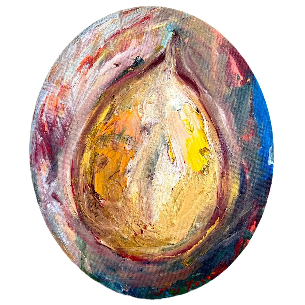 Esoteric Plum | 2026, oil on canvas | 30 x 25 cm