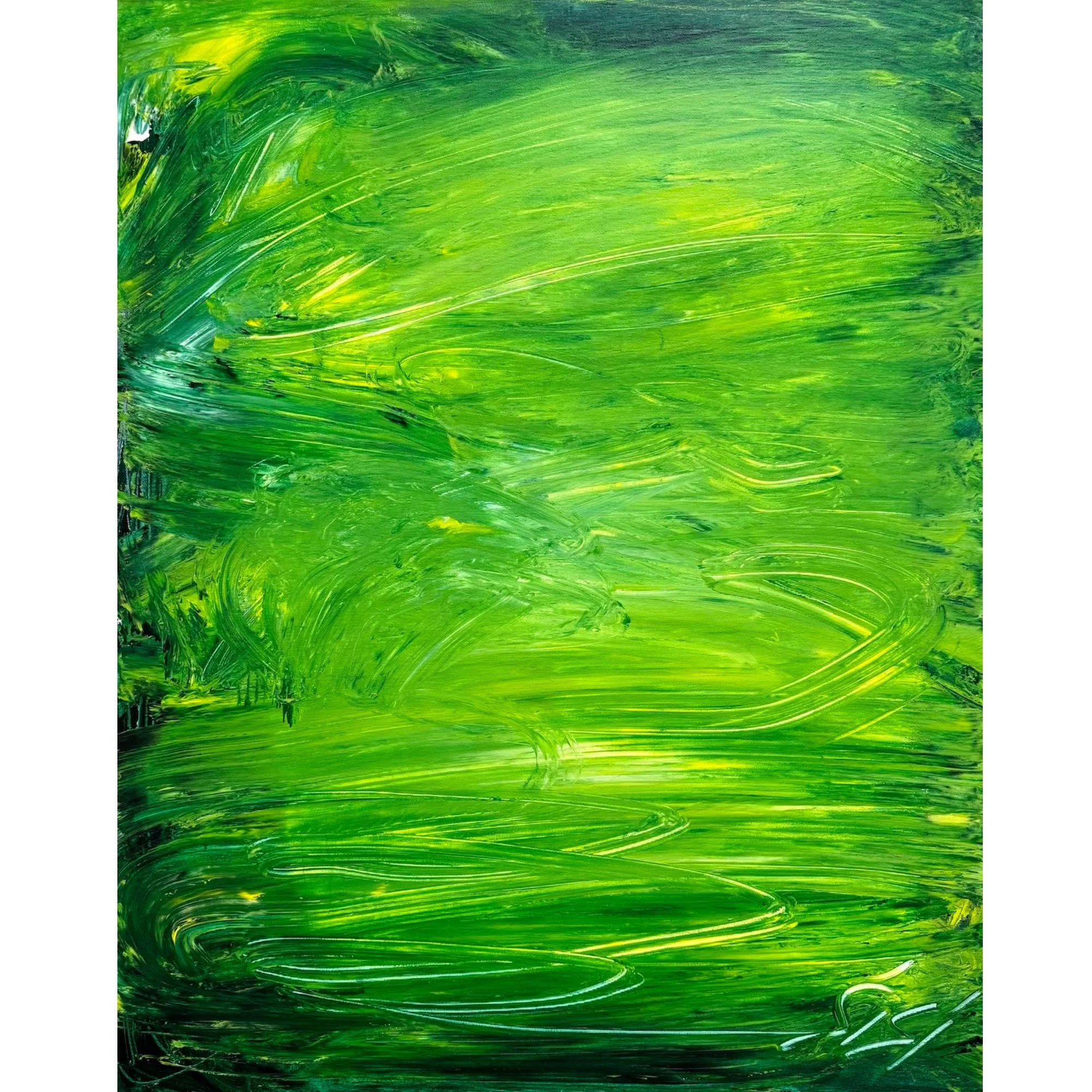 Six Moments Of Becoming. Unfinished In Conversations. 6/6 | 2025, acrylic on canvas | 81 x 65 cm