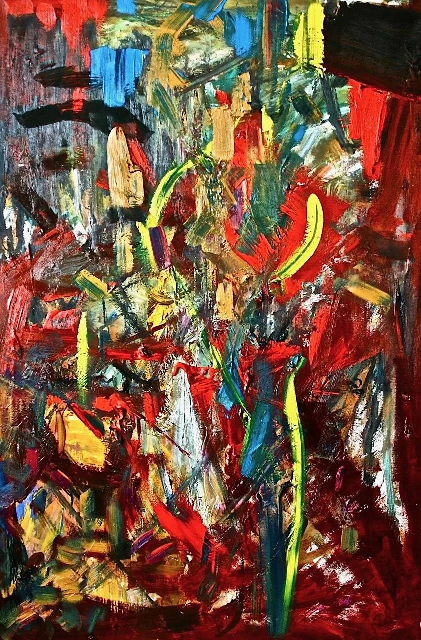 Red Phosphorescence. 2013, oil on canvas, 120 x 80 cm.