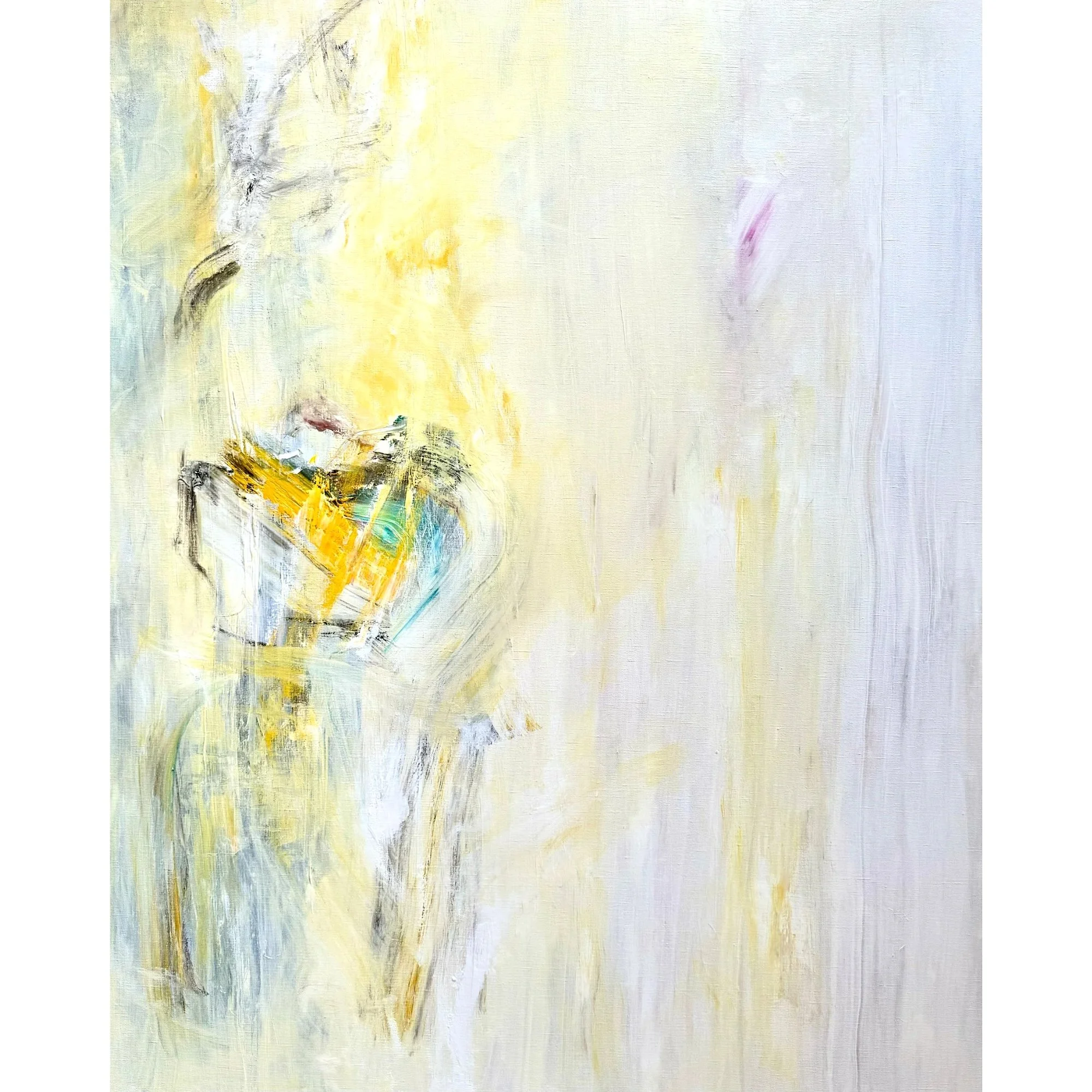 Meeting Where We Are At. The Blue Heart | 2024, acrylic and oil on linen | 150 x 120 cm