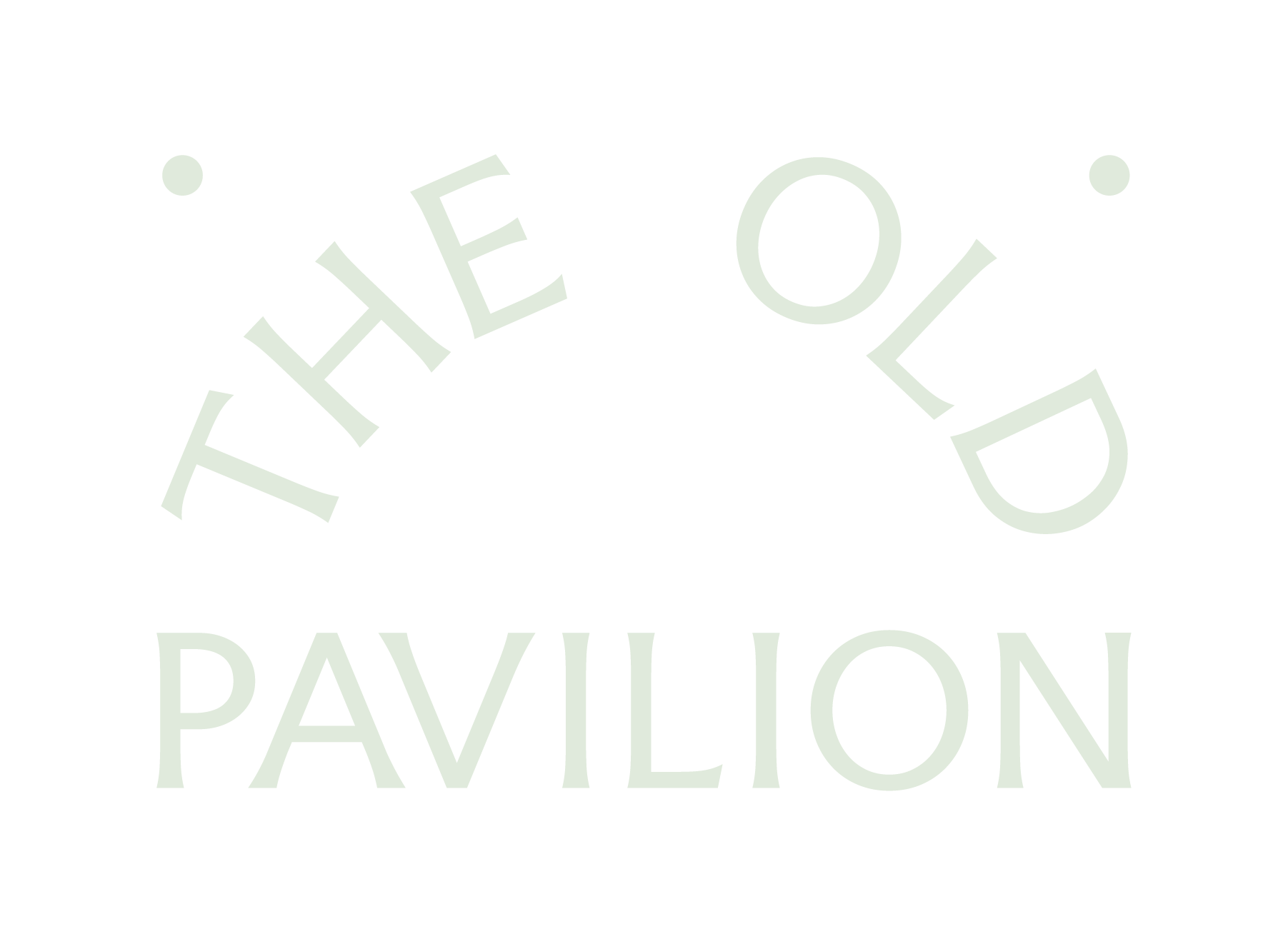 Logo for The Old Pavilion with text in a circle and the words "The Old Pavilion" beneath.
