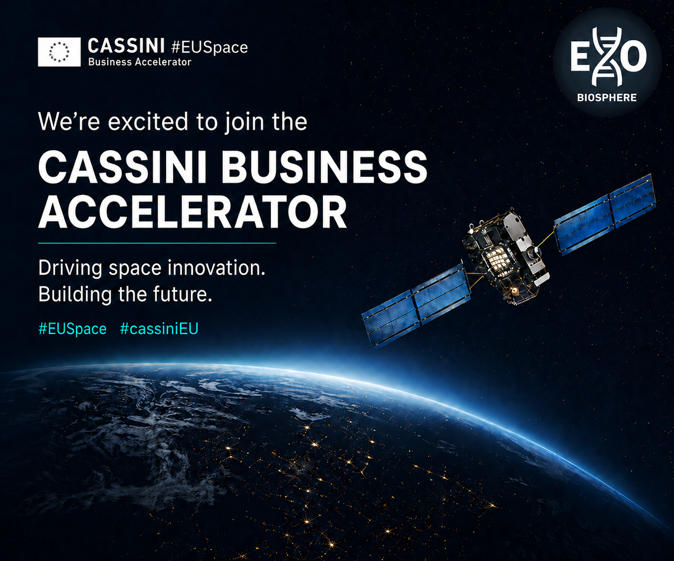 Exobiosphere Selected for the Seventh Edition of the CASSINI Business Accelerator