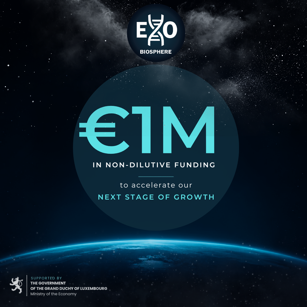 Exobiosphere Secures €1 Million Grant from Luxembourg’s JEI&nbsp;
