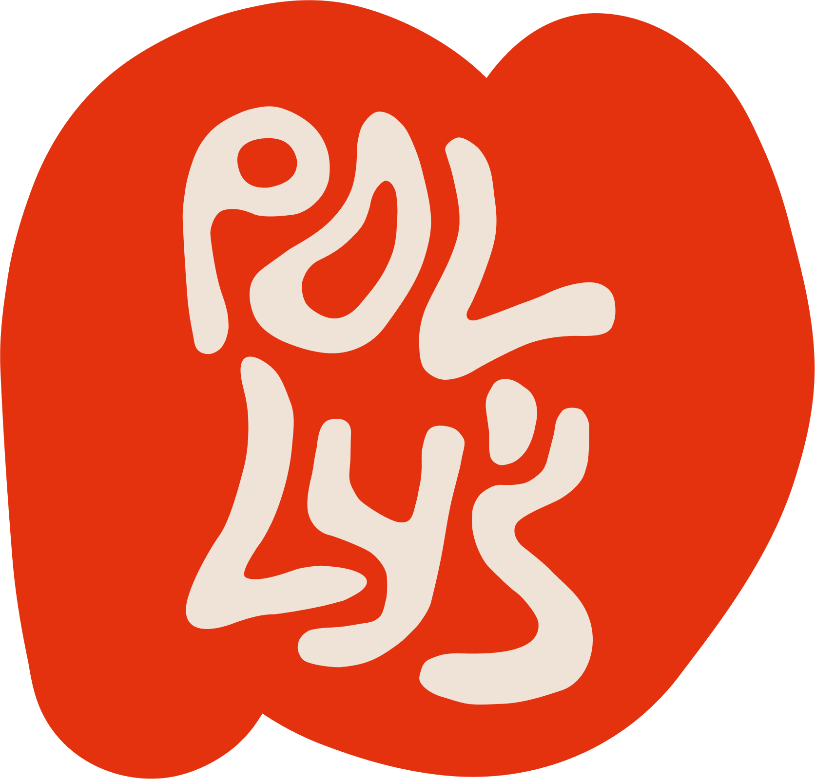 Logo Polly's pizzeria in Katwijk met pizza huisgemaakte snacks en softijs, shared dining gerechtjes om te delen en een wijnkaart met alles van klassiekers tot biologische wijn en natuurwijn