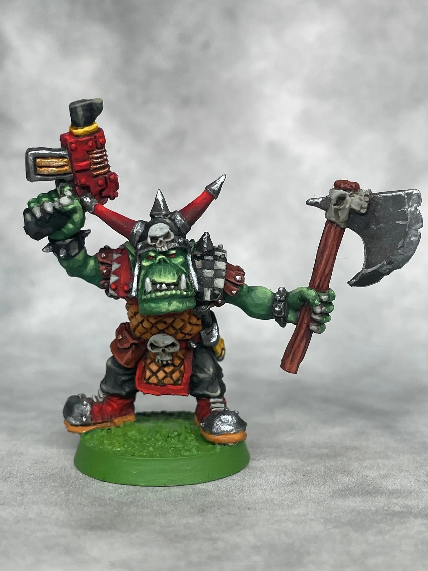 Give them the axe! Preorder open on my website for Orc Space Marauders LINK IN BIO #orcsandgoblins #scifi #tabletopgames #spacegitz