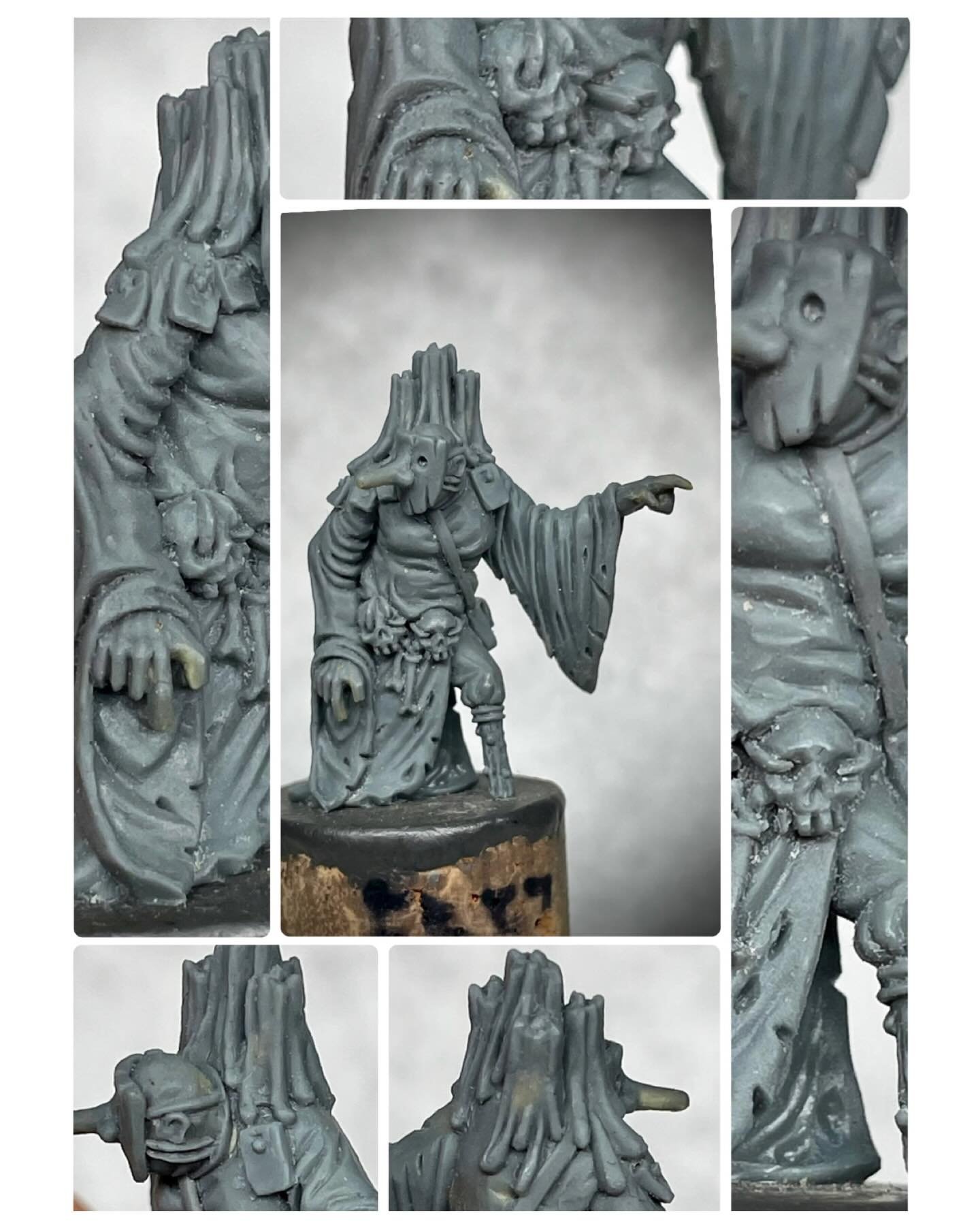 A stunted disciple of witchcraft, grab her and here kin over on Kickstarter via the link in my bio #blackcrabminiatures #morkborg #forbiddenpsalm #necropolis28 #mordheim #warhammer #frostgrave #turnip28 #trenchcrusade