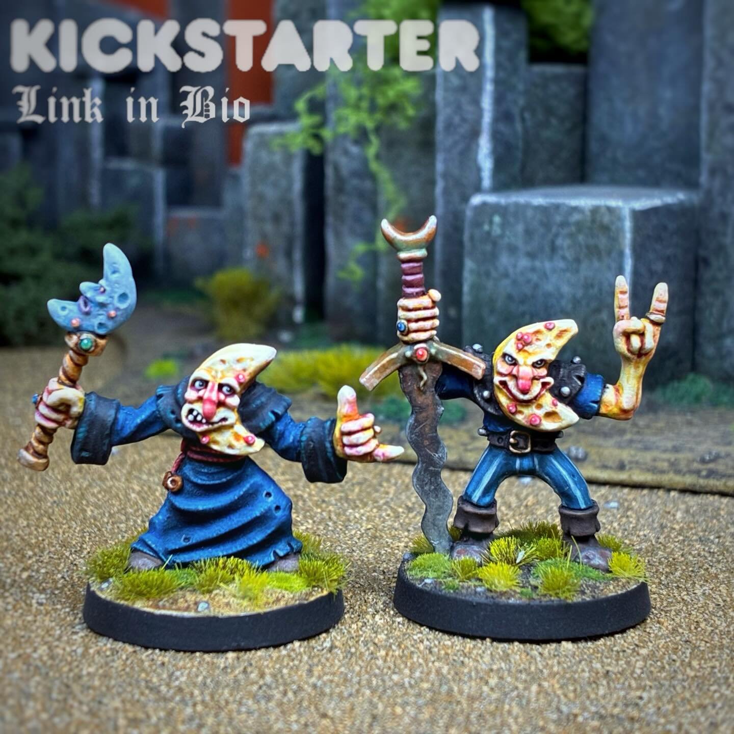 I&rsquo;m very, very excited to announce that my first project of the year is now live on Kickstarter. My long time Patron and very good friend @uollas_uolsh has sculpted this new set of minis, the MOONBLINS! What a fantastic new collection he has cr