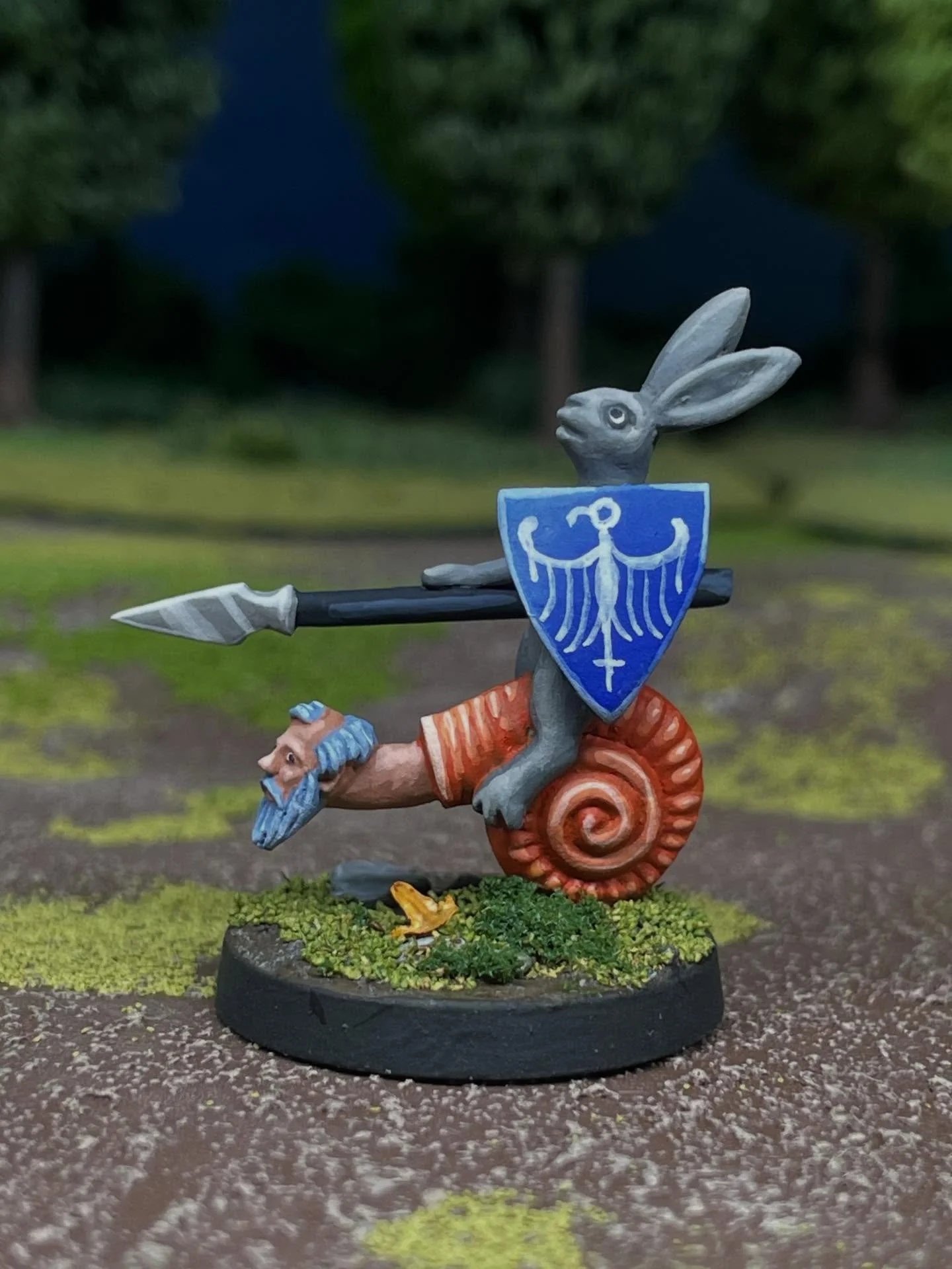 An absolute classic of medieval imagery, this snail cavalry and all his friends are up on Kickstarter right now. Link in my bio to get yours. #medievalmarginalia #arthistory #tabletopgames #ttrpg #indieminis