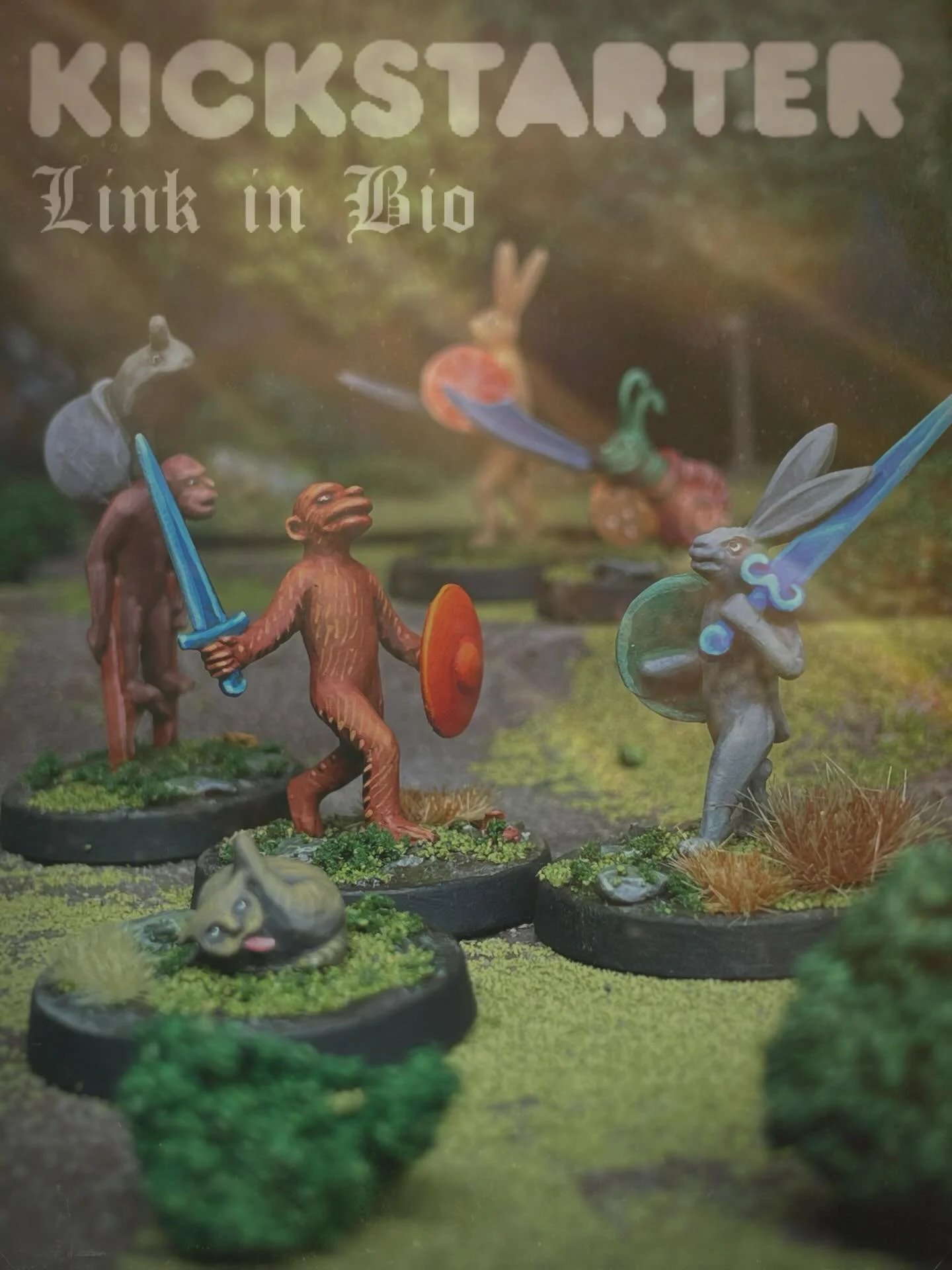 Monkeys, snails, rabbits&hellip;oh my! You can pick up this new set of medieval creatures on KS right now. Link in my bio. #medievalmarginalia #weirdmedievalguys #tabketopgames #rpg #dnd