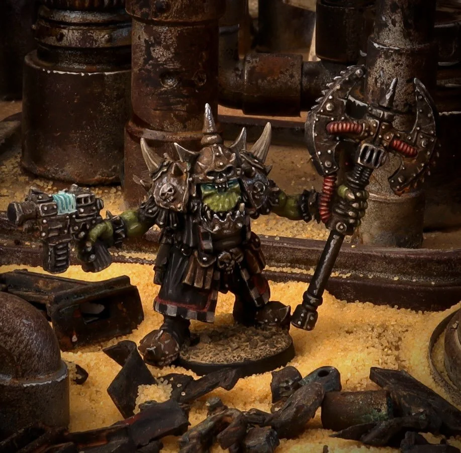 Restock! My Orc Space Marauders are back in stock (link in bio) fantastic photos and paint jobs here are by my long term collaborator and creative whirlwind @gardensofhecate #oldhammer #kevinadamsorcs #orcsinspace #indieminiatures