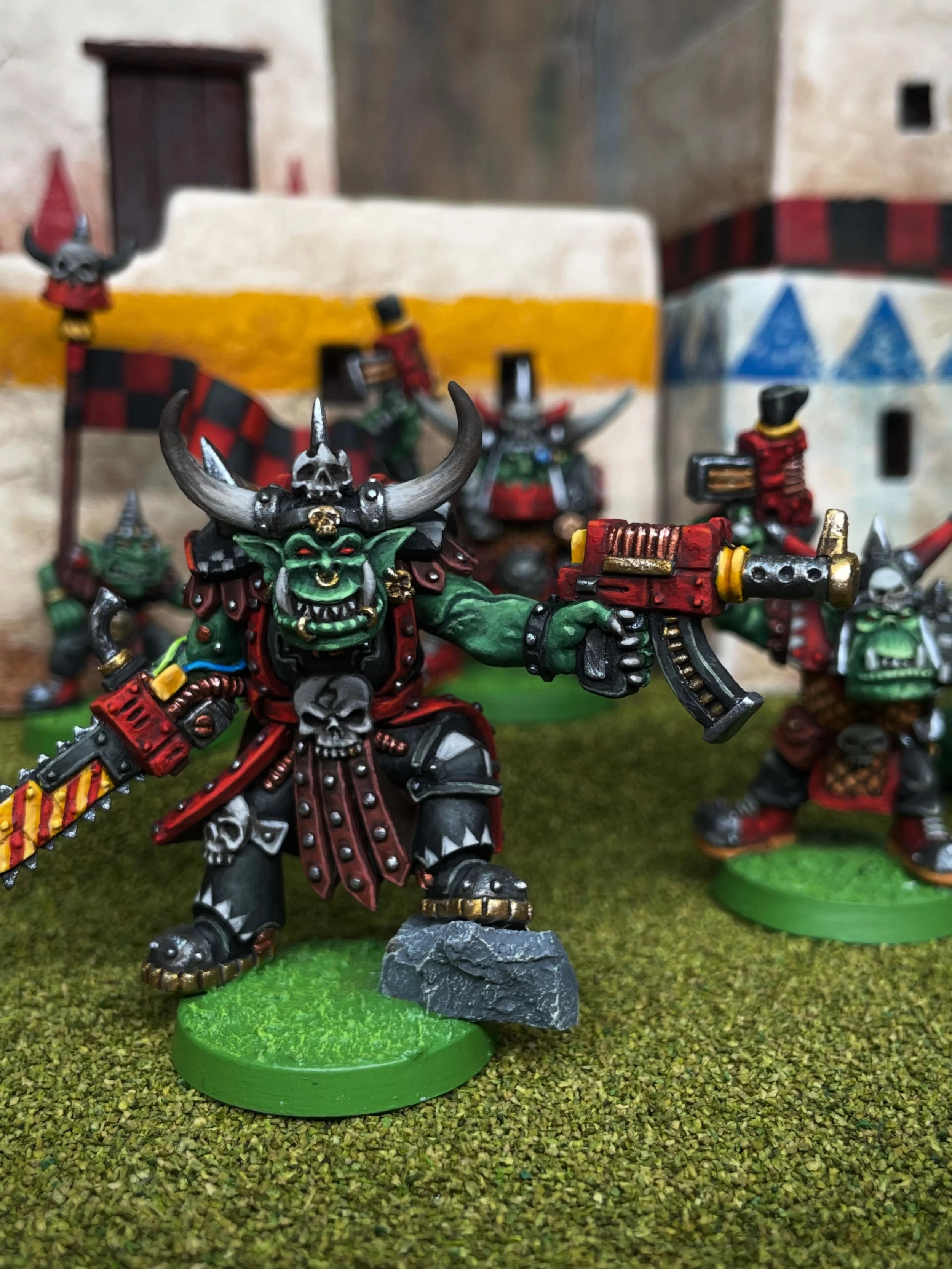 Warmaster! Grab the limited resin master casting of Ghenghiz while you can. Link in bio #orcs #warmaster #boltthrower #oldhammer